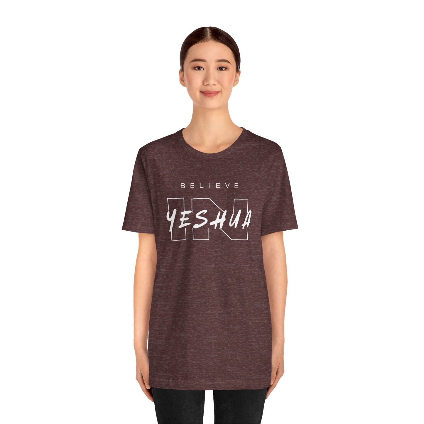 Unisex Short Sleeve Tee - 'Believe Yeshua' Inspirational Graphic Tee
