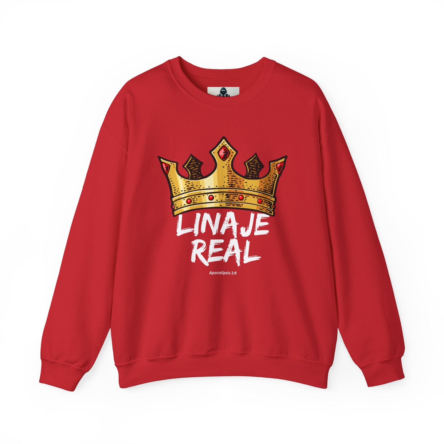 Crown Design Unisex Crewneck Sweatshirt - 'LINAJE REAL'