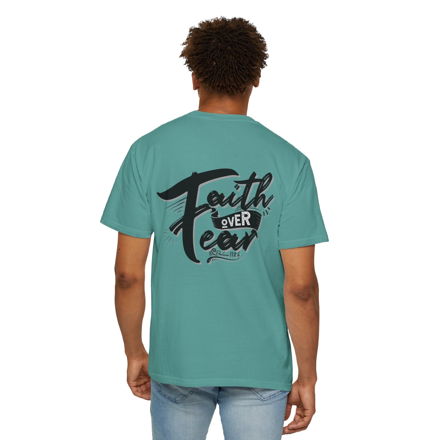 Faith Over Fear Graphic Tee, Inspirational T-Shirt, Christian Apparel, Unisex Religious Shirt, Powerfull Fashion