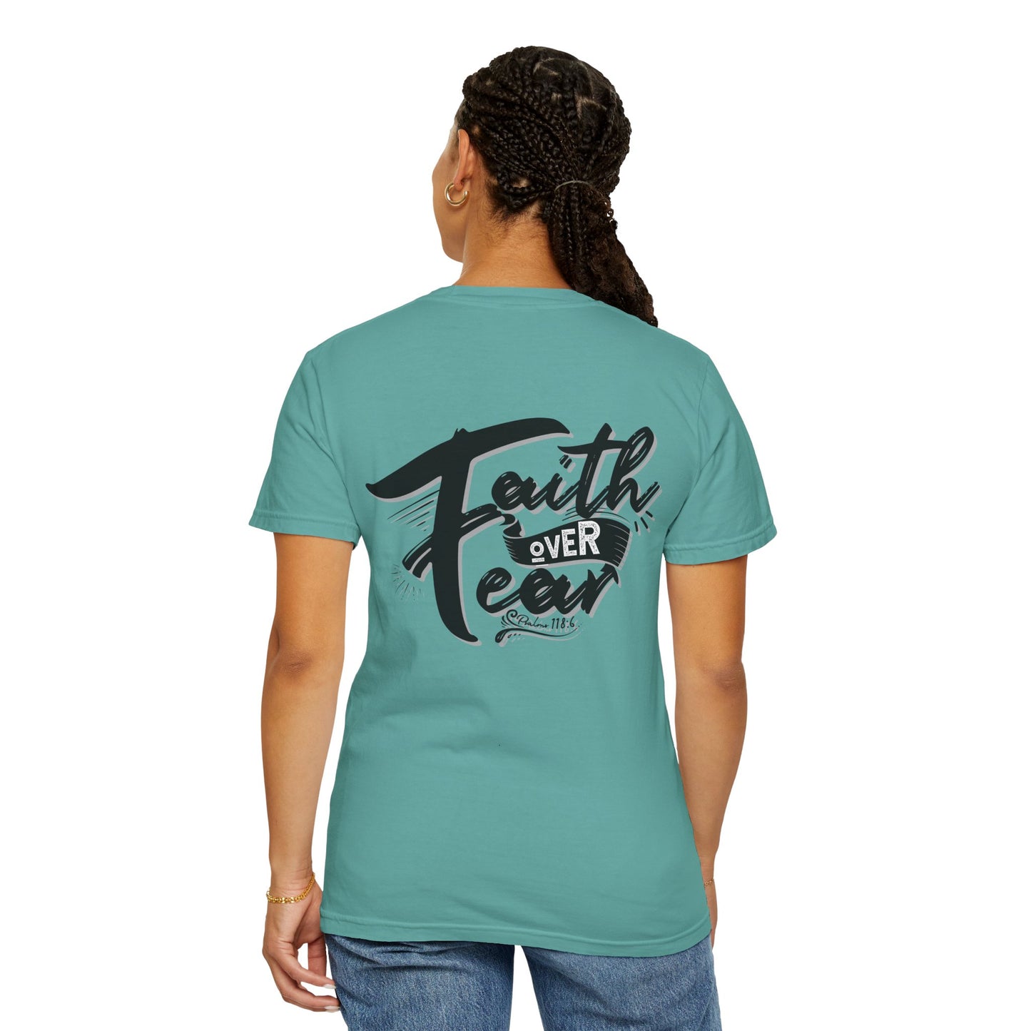 Faith Over Fear Graphic Tee, Inspirational T-Shirt, Christian Apparel, Unisex Religious Shirt, Powerfull Fashion