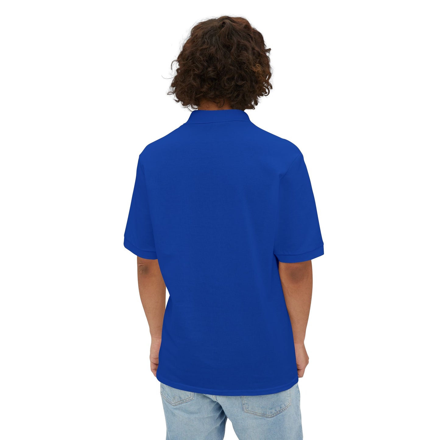 Faith-Inspired Men's Piqué Polo Shirt, Christian Apparel, Gift for Believers, Casual Outfit, Jesus Coming Soon