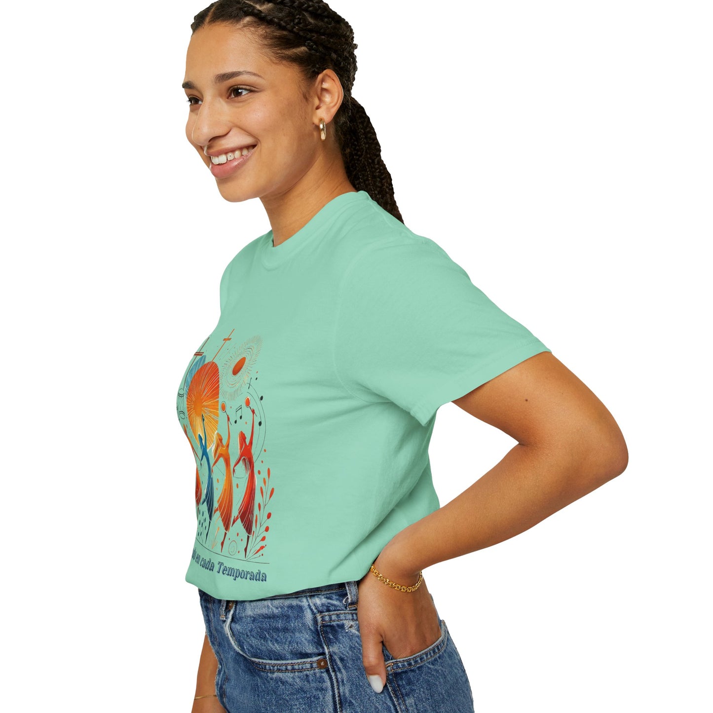 Unisex Garment-Dyed T-Shirt, Dance Design Tee, Seasonal Celebration Shirt, Gift for Dance Lovers, Festival Apparel