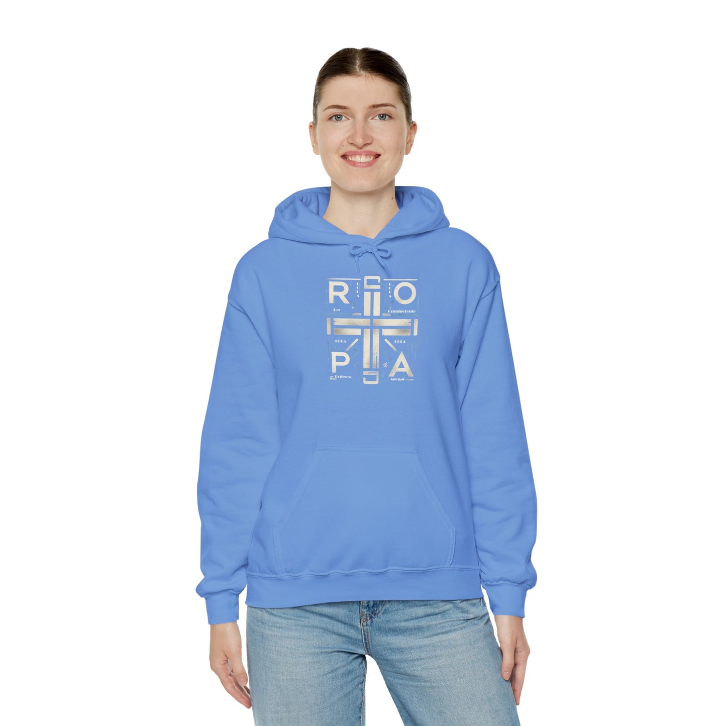 Minimalist Unisex Heavy Blend Hooded Sweatshirt - Stylish and Cozy