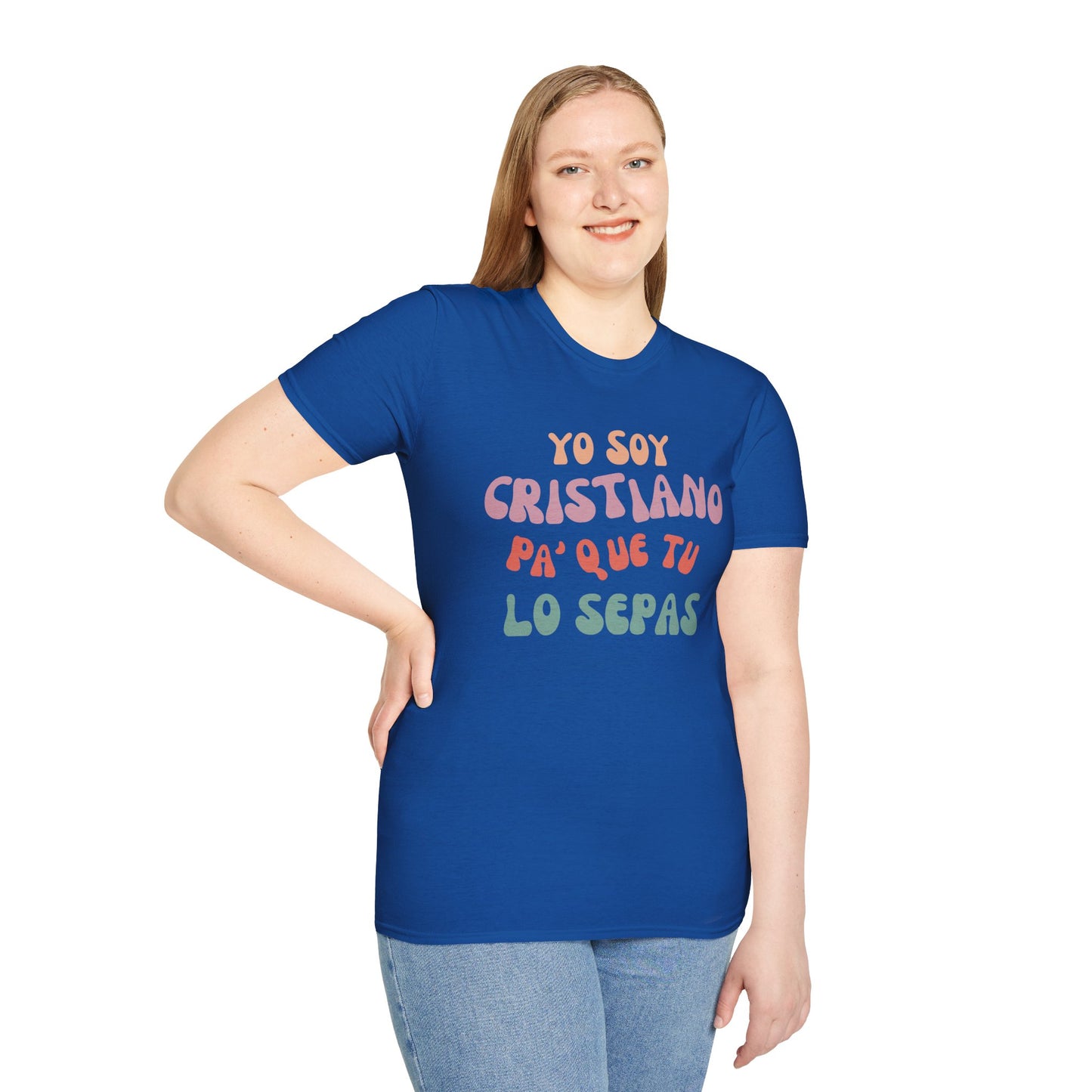 Yo Soy Cristiano Unisex Softstyle T-Shirt - Fun Statement Tee for Faith and Culture