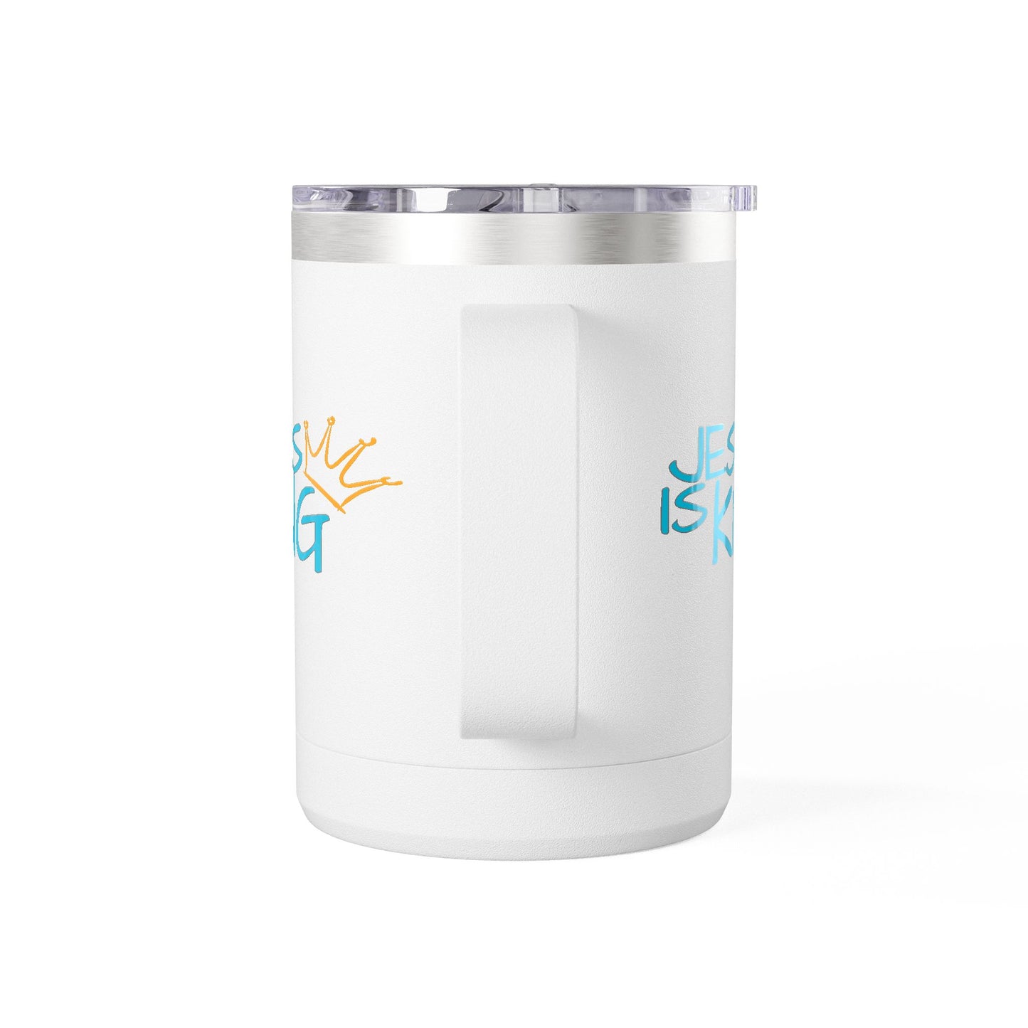 Inspirational Jesus Is King Coffee Mug Tumbler | 15oz, Faith Gift, Christian Cup, Religious Drinkware, Unique Keepsake