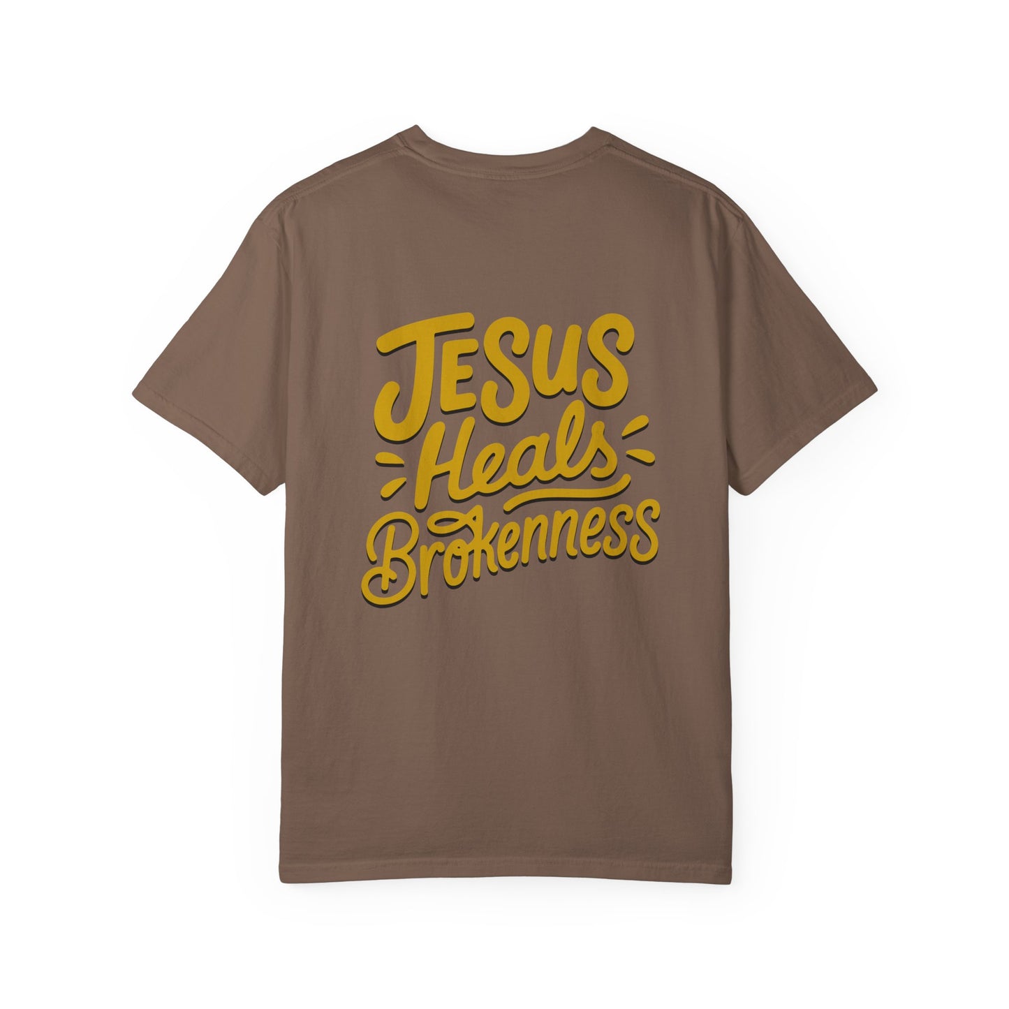 Inspirational Unisex T-Shirt - Jesus Heals Brokenness, Faith Shirt, Encouraging Apparel, Christian Gift, Spiritual Clothing