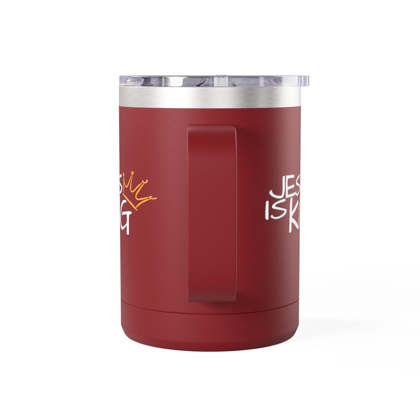 Inspirational Jesus Is King Coffee Mug Tumbler | 15oz, Faith Gift, Christian Cup, Religious Drinkware, Unique Keepsake