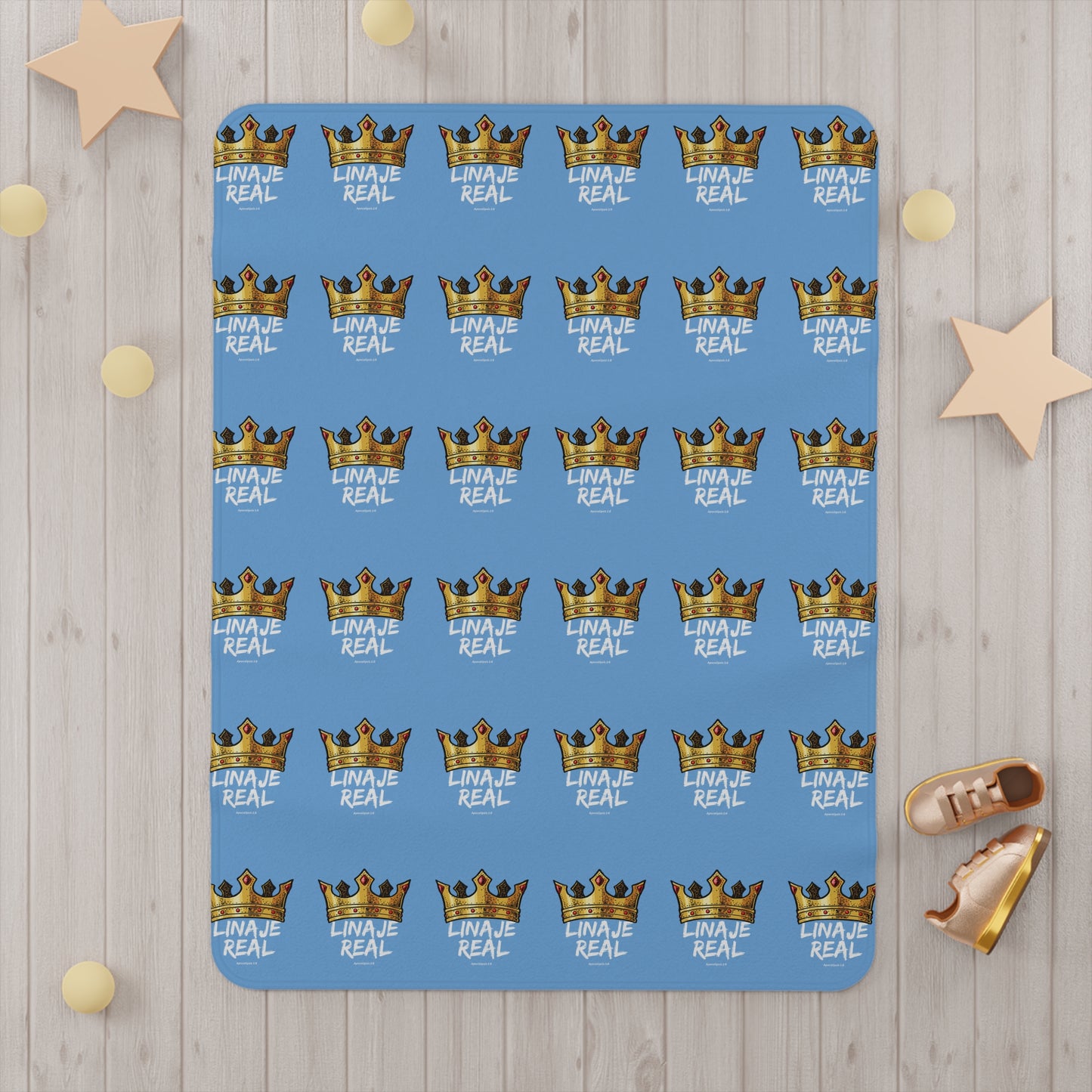 Royal Toddler Blanket - Crown Design for Little Kings and Queens