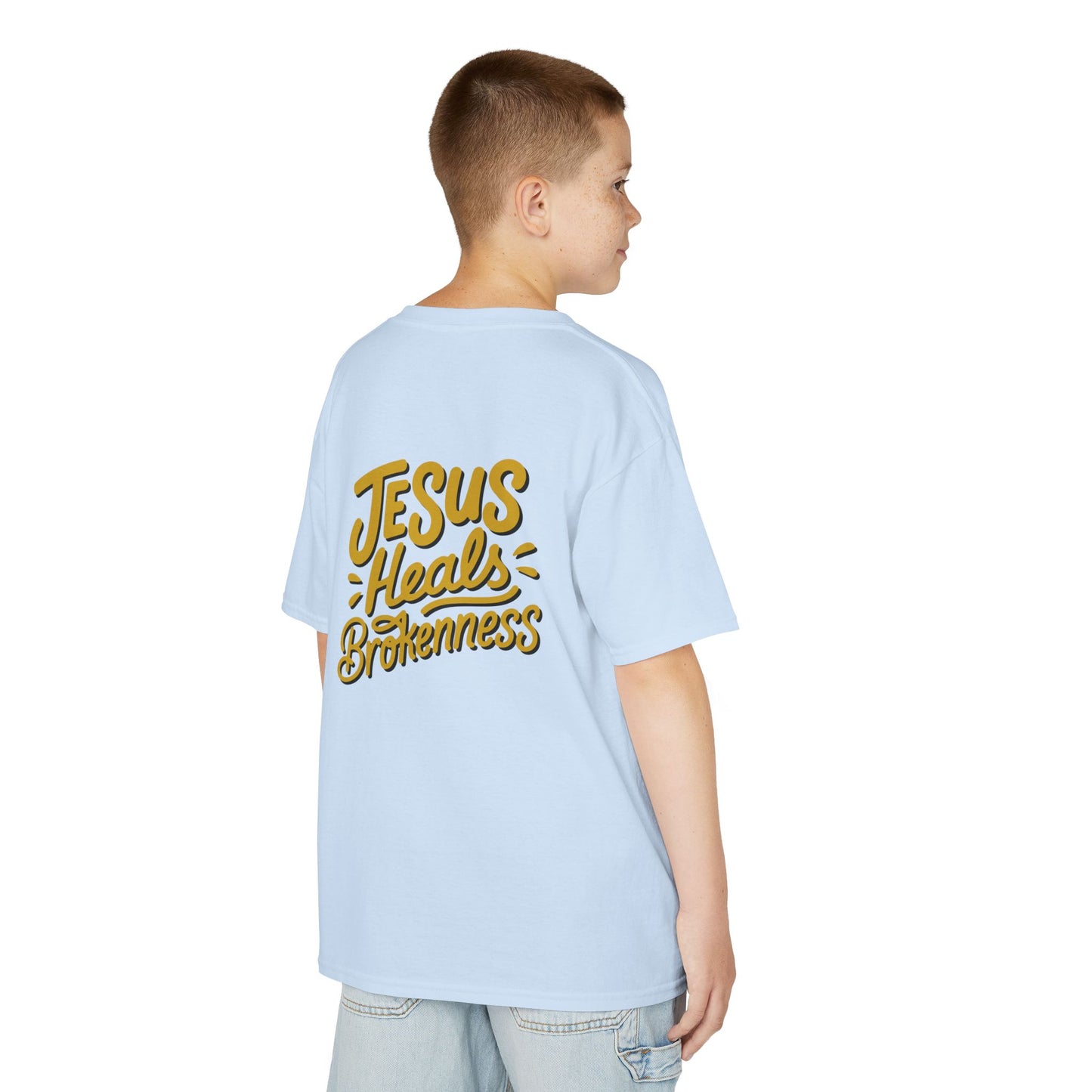 Kids Inspirational Tee - "Good" & "Jesus Heals Brokenness" - Perfect for Church, Gifts, Birthdays, Family Events