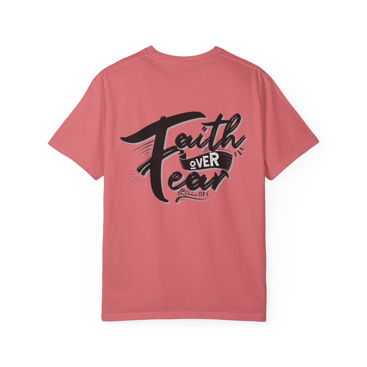 Faith Over Fear Graphic Tee, Inspirational T-Shirt, Christian Apparel, Unisex Religious Shirt, Powerfull Fashion