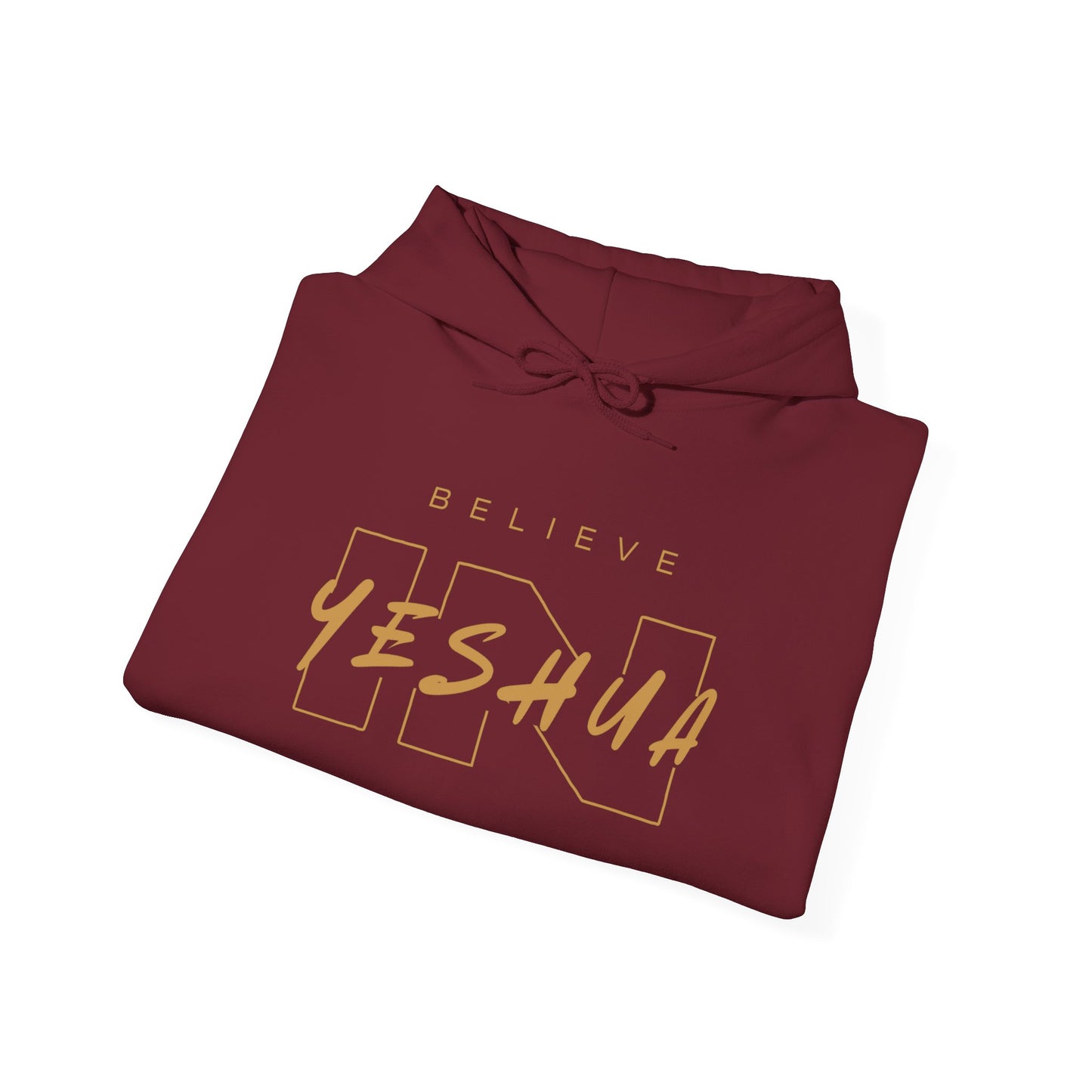 Unisex Heavy Blend™ Hooded Sweatshirt - 'Believe Yeshua' Inspirational Hoodie