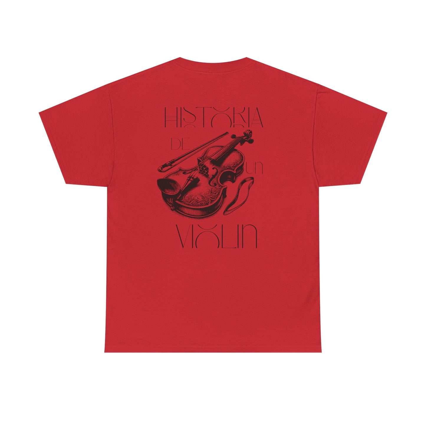 (Ropa Ft Hector David) Vintage Violin Graphic Tee, Unisex Cotton T-Shirt, Retro Violin Art, Perfect for Musicians, Music Lover Gift,