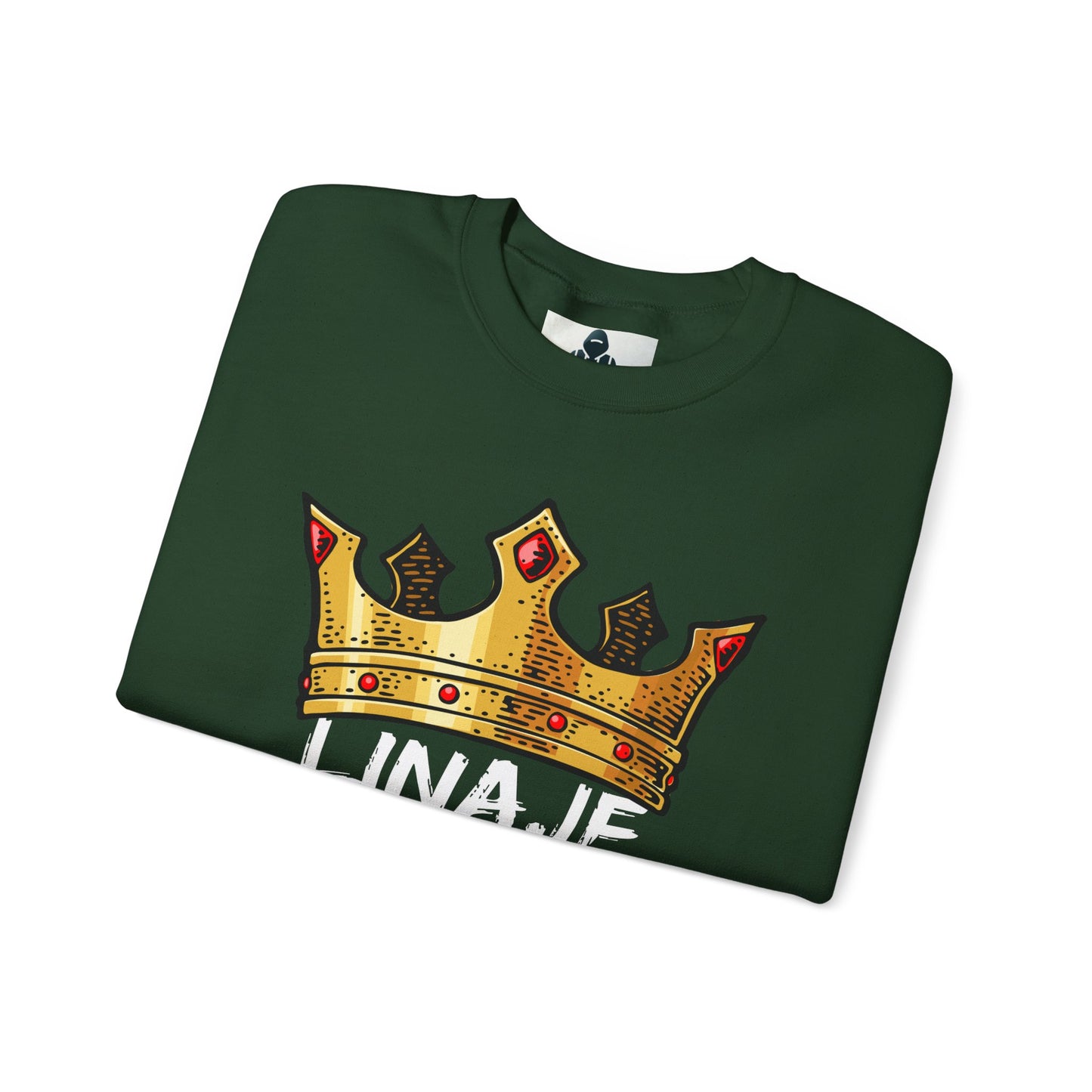 Crown Design Unisex Crewneck Sweatshirt - 'LINAJE REAL'