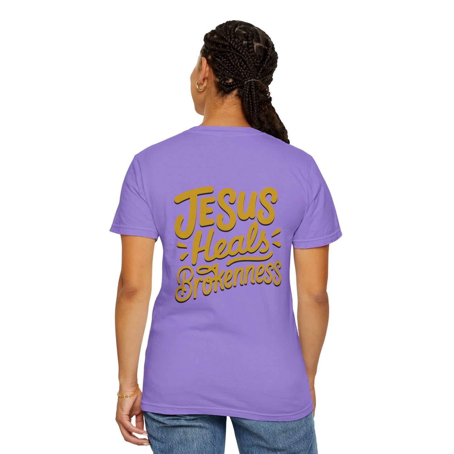 Inspirational Unisex T-Shirt - Jesus Heals Brokenness, Faith Shirt, Encouraging Apparel, Christian Gift, Spiritual Clothing