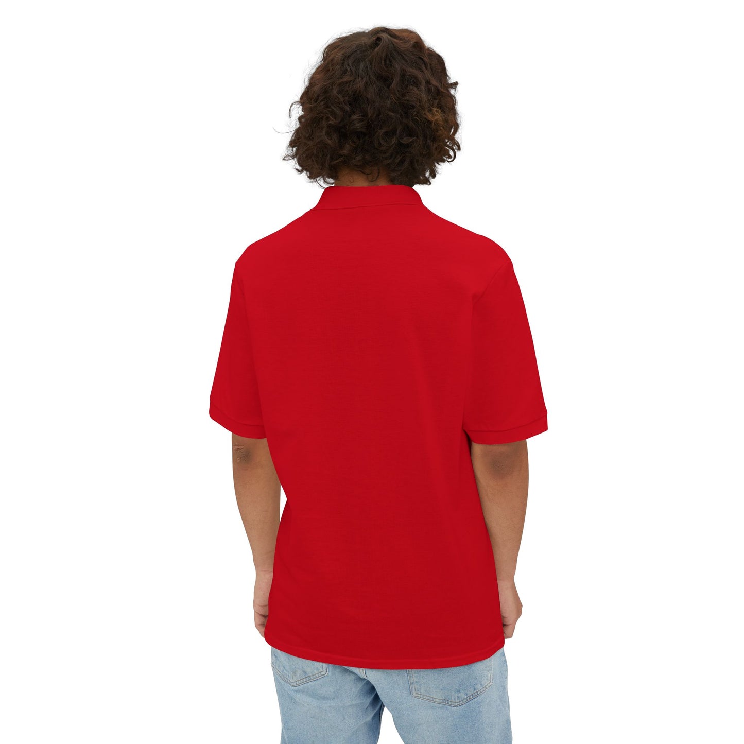 Faith-Inspired Men's Piqué Polo Shirt, Christian Apparel, Gift for Believers, Casual Outfit, Jesus Coming Soon