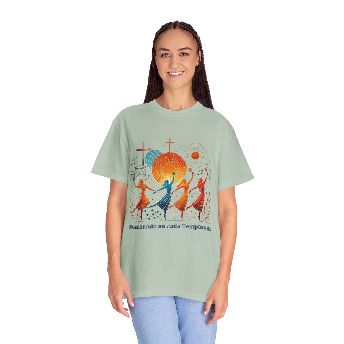 Unisex Garment-Dyed T-Shirt, Dance Design Tee, Seasonal Celebration Shirt, Gift for Dance Lovers, Festival Apparel