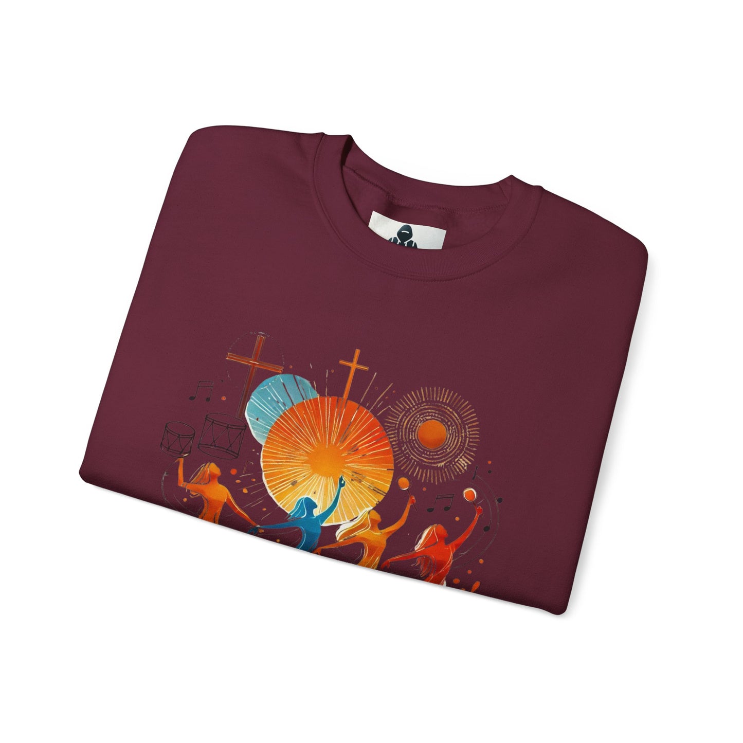 Danzando en cada Temporada Sweatshirt | Unisex Heavy Blend Crewneck with Colorful Dance Design