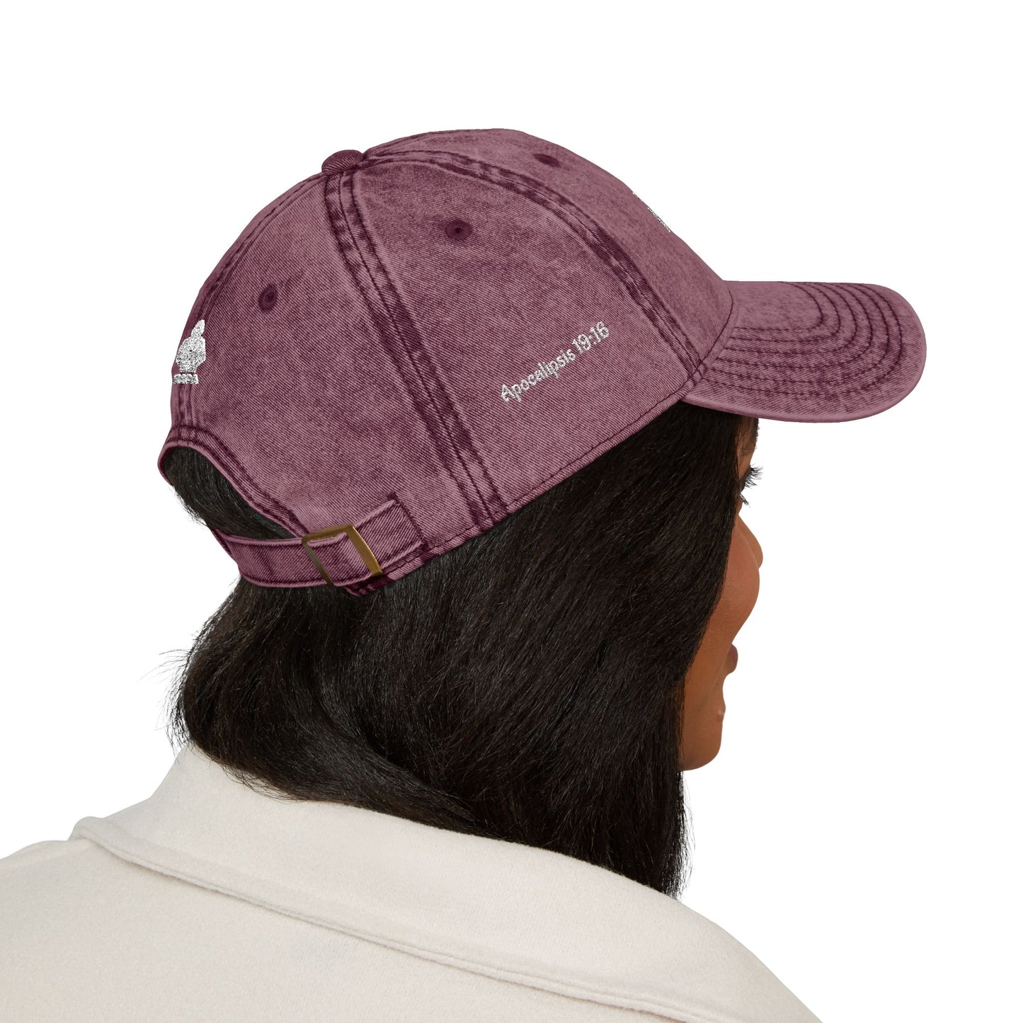 Vintage Embroidered Cap - Jesus is King, Christian Hat, Faith Merchandise, Religious Gift, Casual Wear, Inspirational Accessory