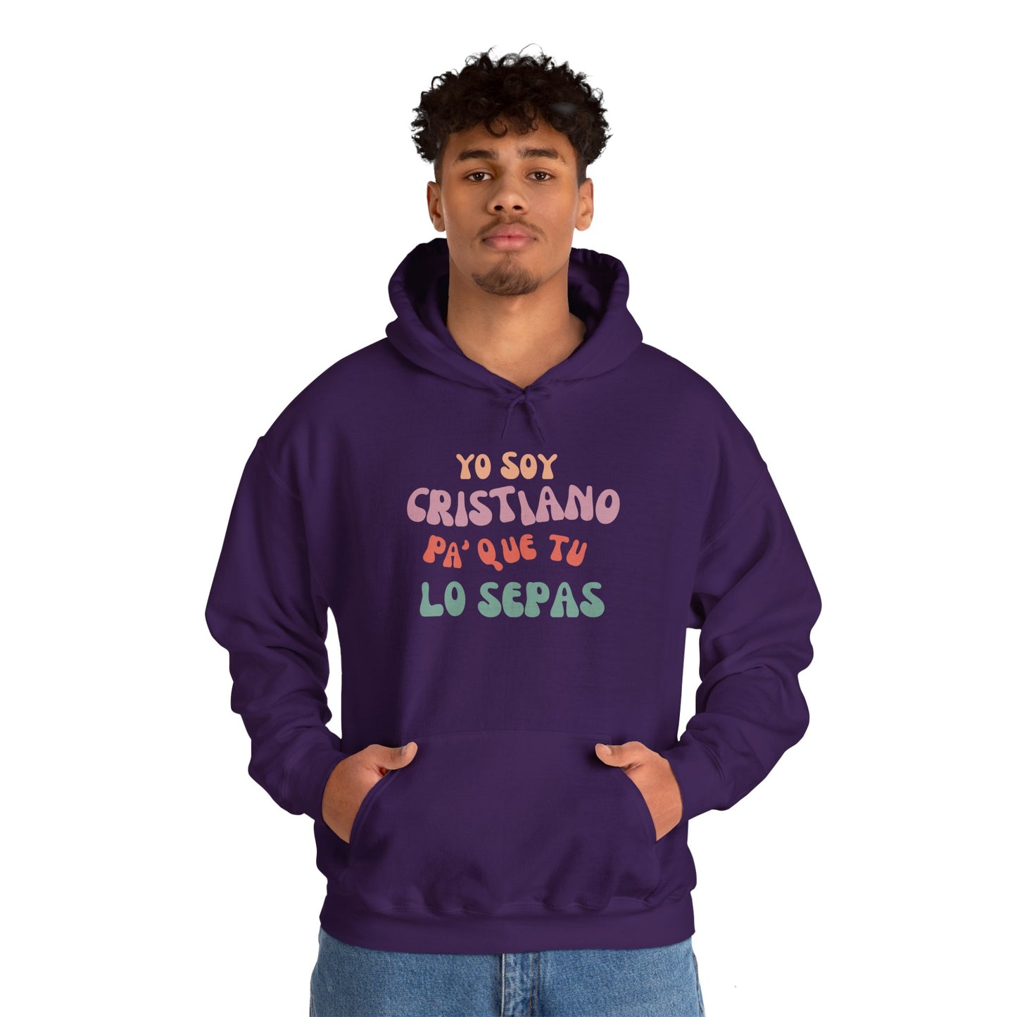 Unisex Heavy Blend Hooded Sweatshirt - 'Yo Soy Cristiano' Statement Sweatshirt