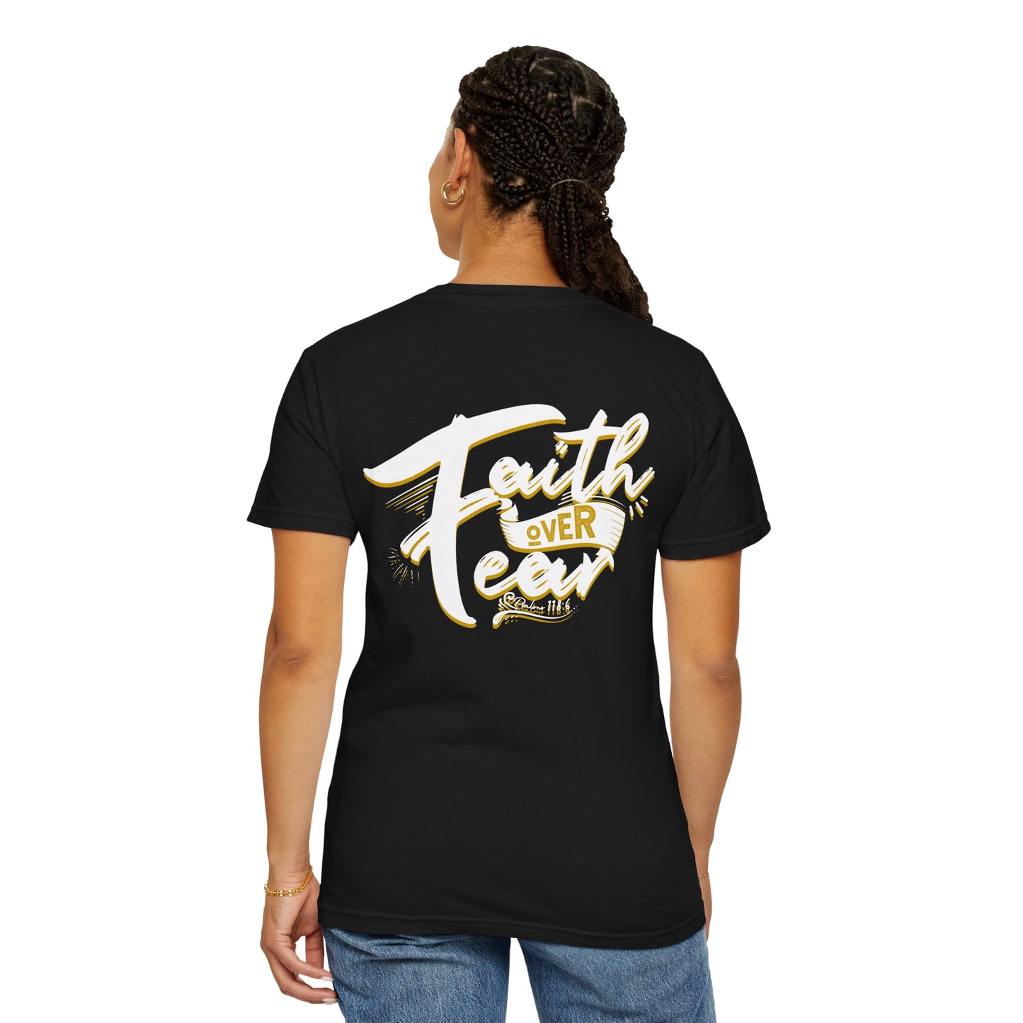 Faith Over Fear Graphic Tee, Inspirational T-Shirt, Christian Apparel, Unisex Religious Shirt, Powerfull Fashion