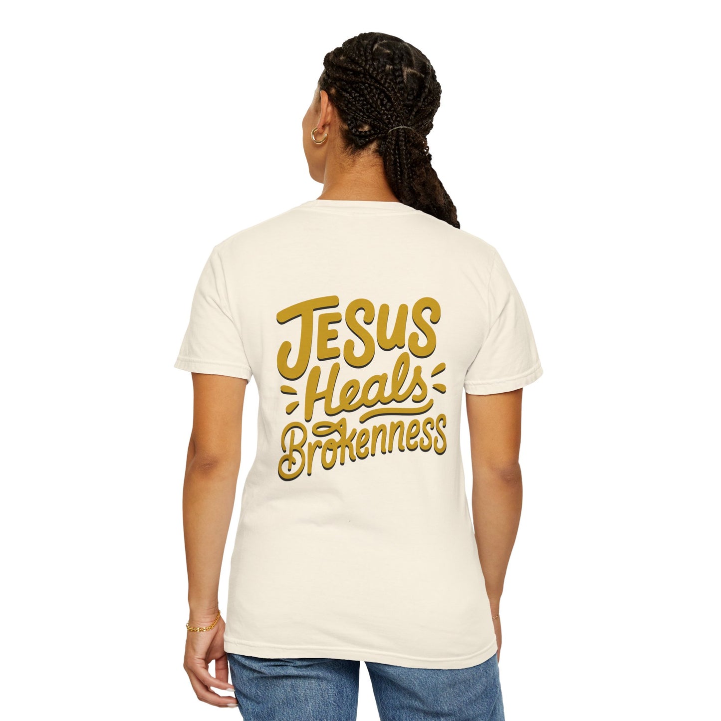 Inspirational Unisex T-Shirt - Jesus Heals Brokenness, Faith Shirt, Encouraging Apparel, Christian Gift, Spiritual Clothing