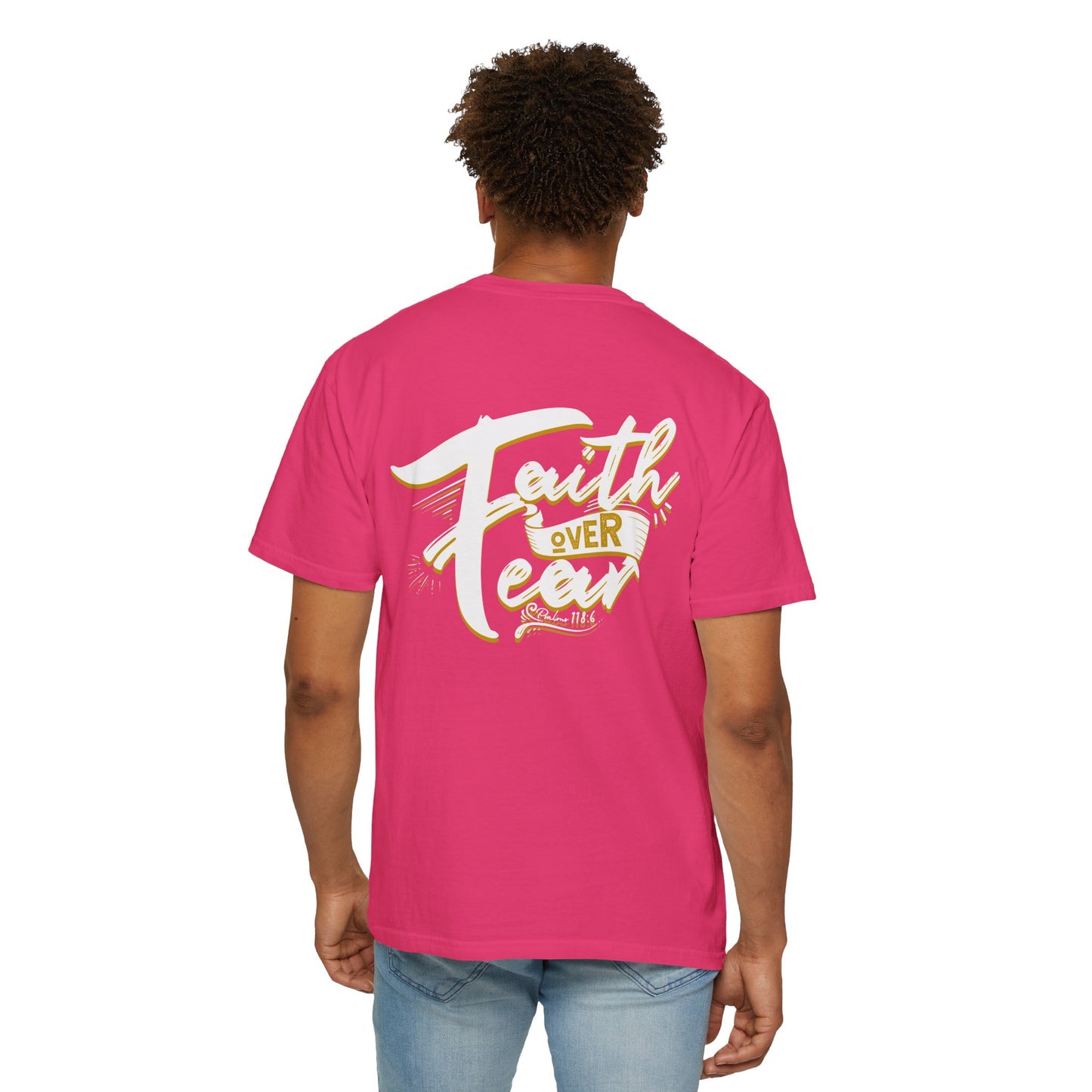 Faith Over Fear Graphic Tee, Inspirational T-Shirt, Christian Apparel, Unisex Religious Shirt, Powerfull Fashion