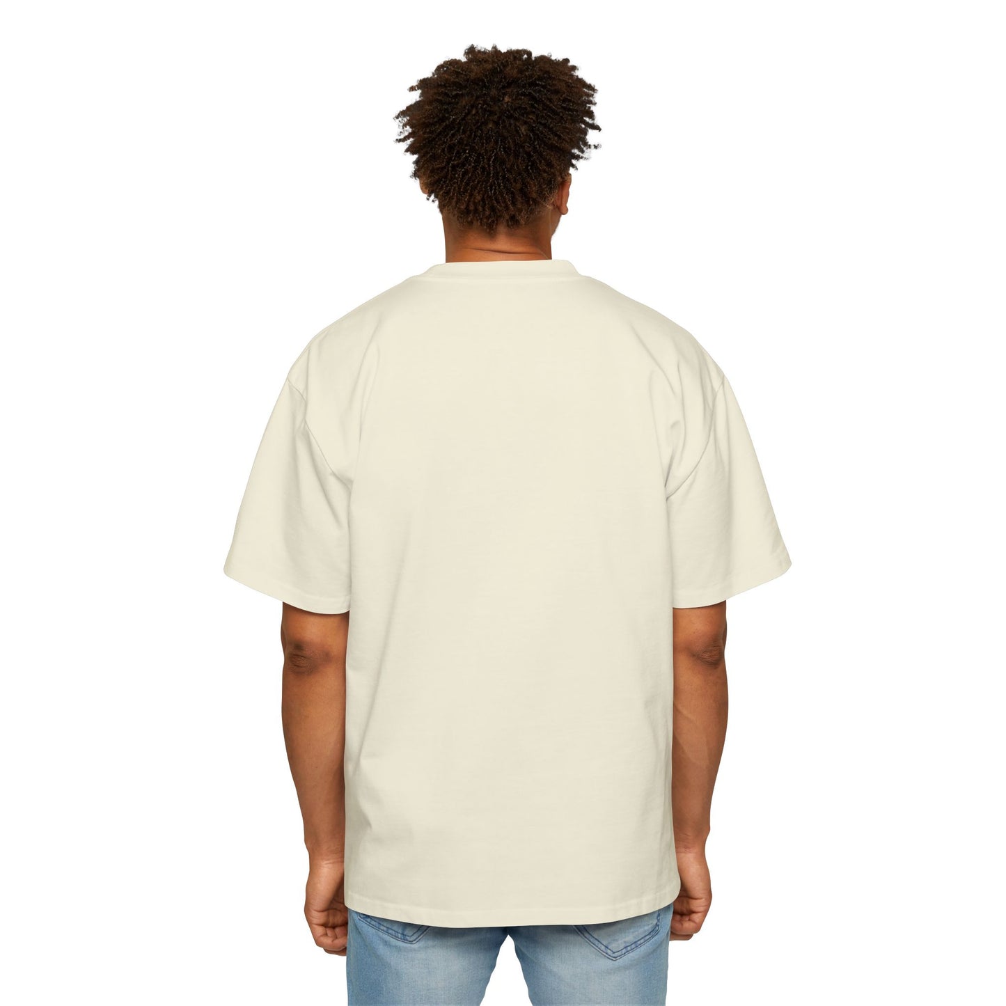 Men's Heavy Oversized Tee - Believe Yeshua Graphic Shirt