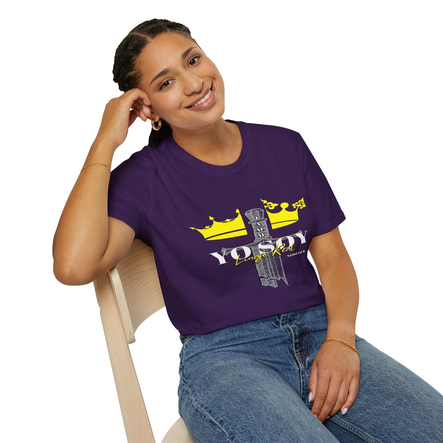 Crown Graphic Unisex Softstyle T-Shirt | Casual Wear, Streetwear, Gift for Friends, Birthday, Everyday Fashion