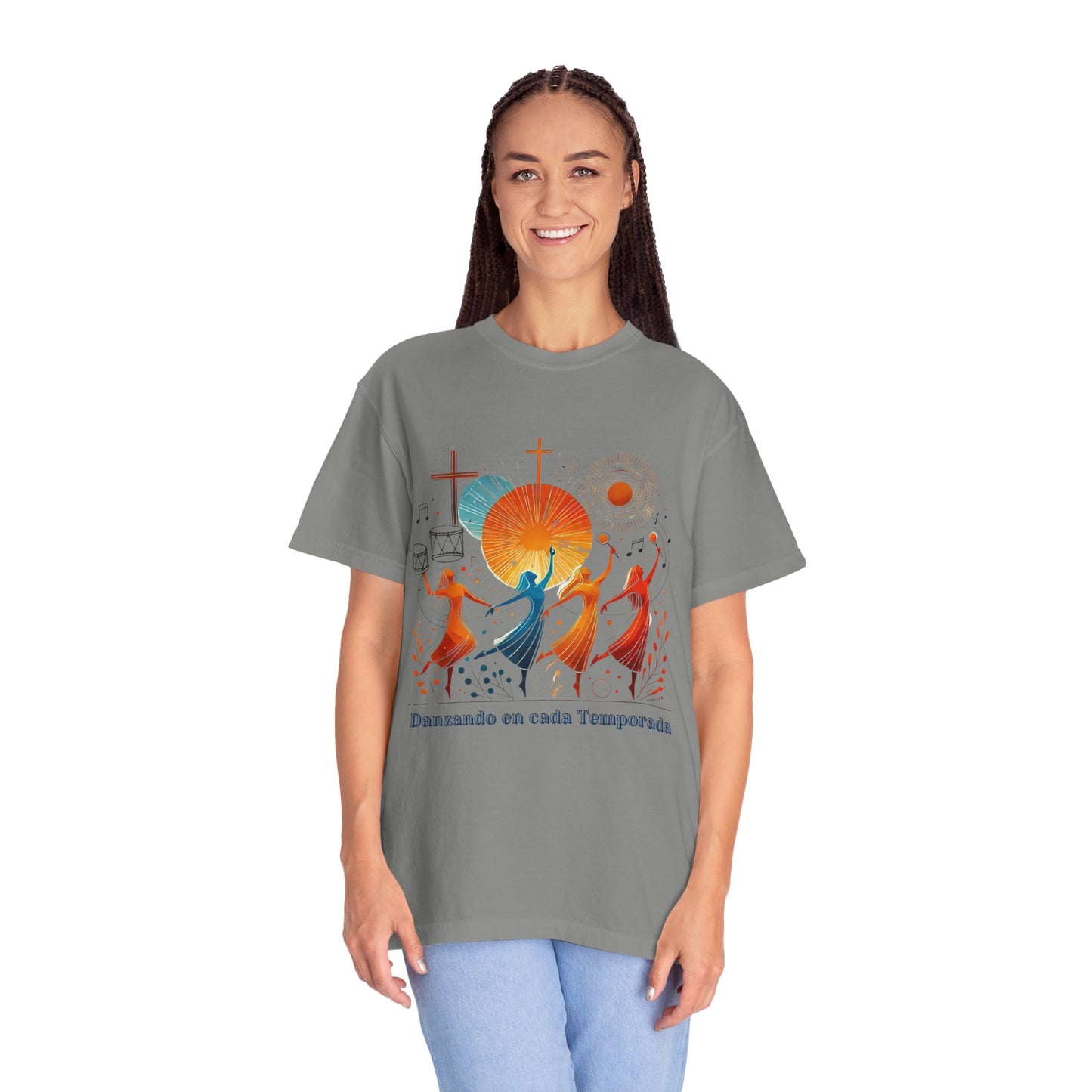 Unisex Garment-Dyed T-Shirt, Dance Design Tee, Seasonal Celebration Shirt, Gift for Dance Lovers, Festival Apparel