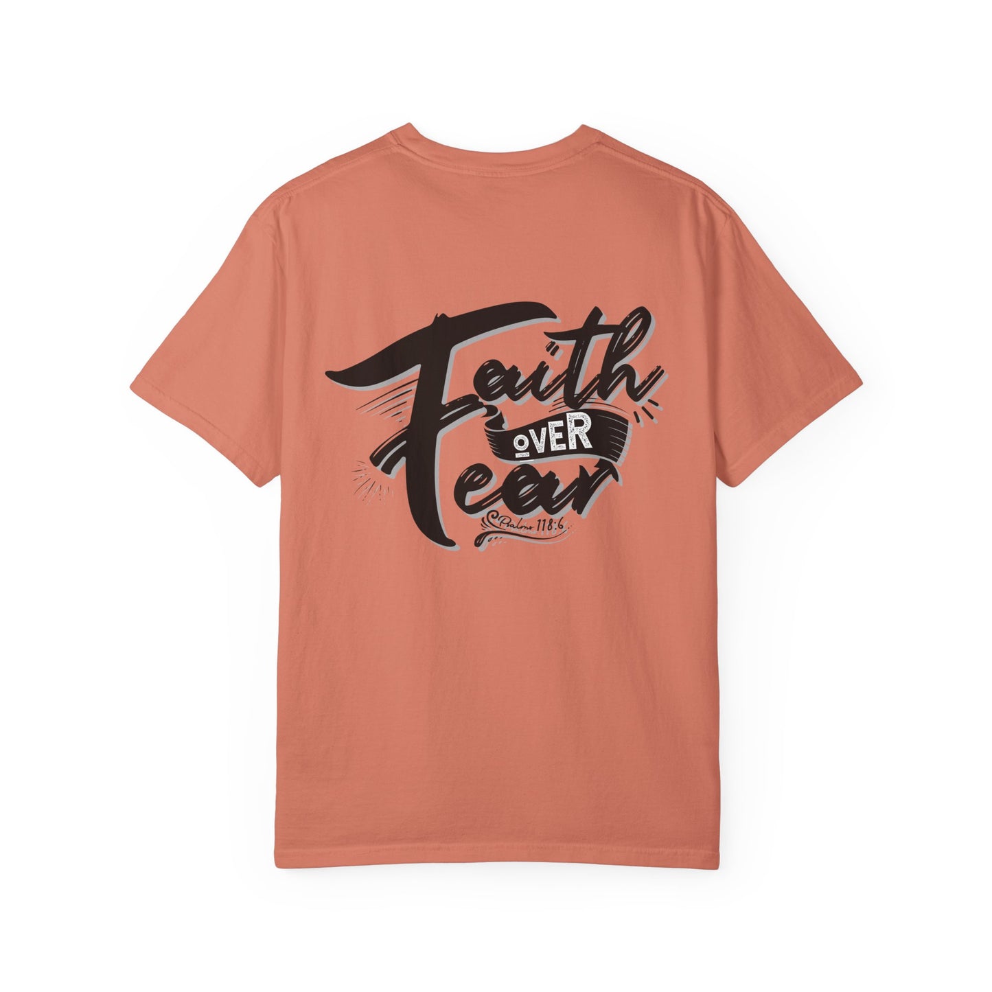 Faith Over Fear Graphic Tee, Inspirational T-Shirt, Christian Apparel, Unisex Religious Shirt, Powerfull Fashion