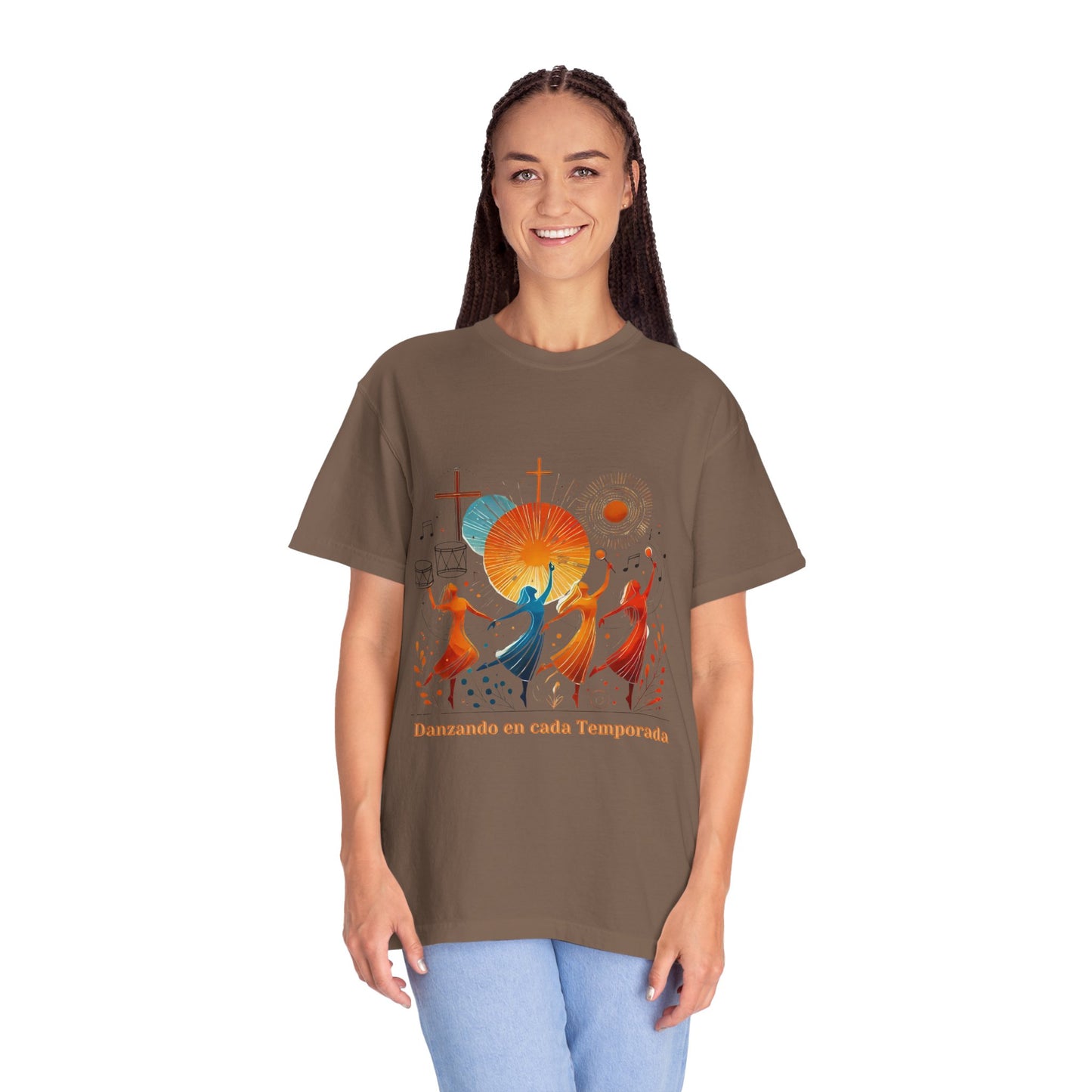Unisex Garment-Dyed T-Shirt, Dance Design Tee, Seasonal Celebration Shirt, Gift for Dance Lovers, Festival Apparel