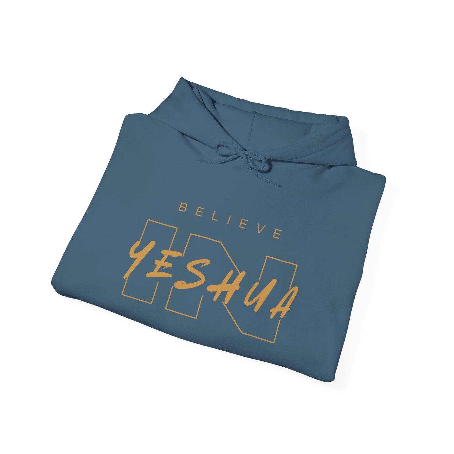 Unisex Heavy Blend™ Hooded Sweatshirt - 'Believe Yeshua' Inspirational Hoodie