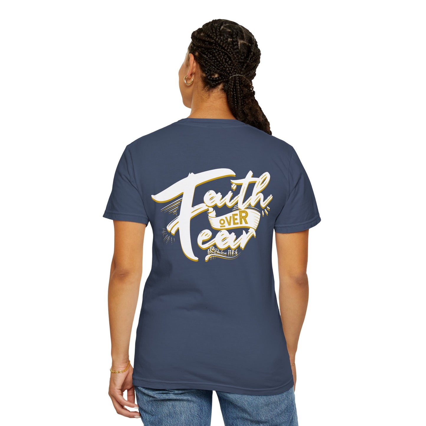 Faith Over Fear Graphic Tee, Inspirational T-Shirt, Christian Apparel, Unisex Religious Shirt, Powerfull Fashion