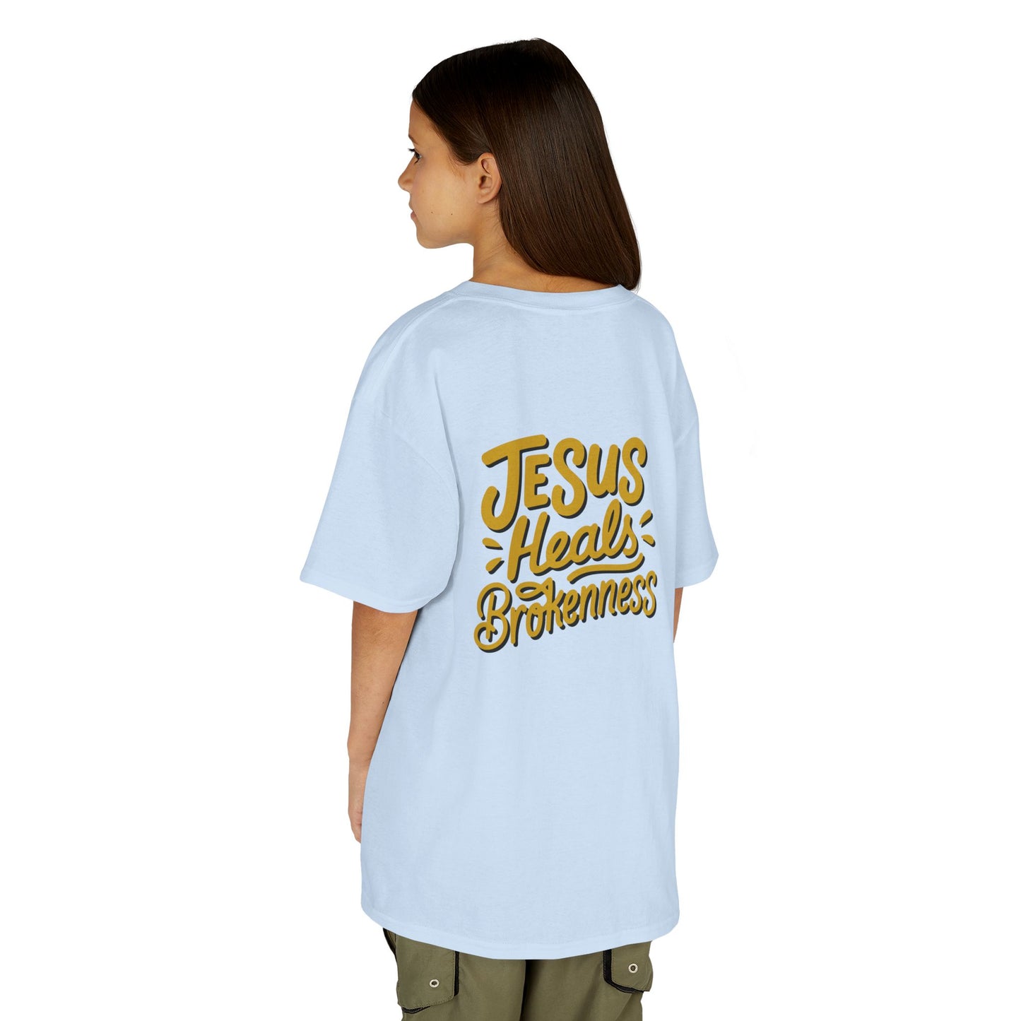 Kids Inspirational Tee - "Good" & "Jesus Heals Brokenness" - Perfect for Church, Gifts, Birthdays, Family Events