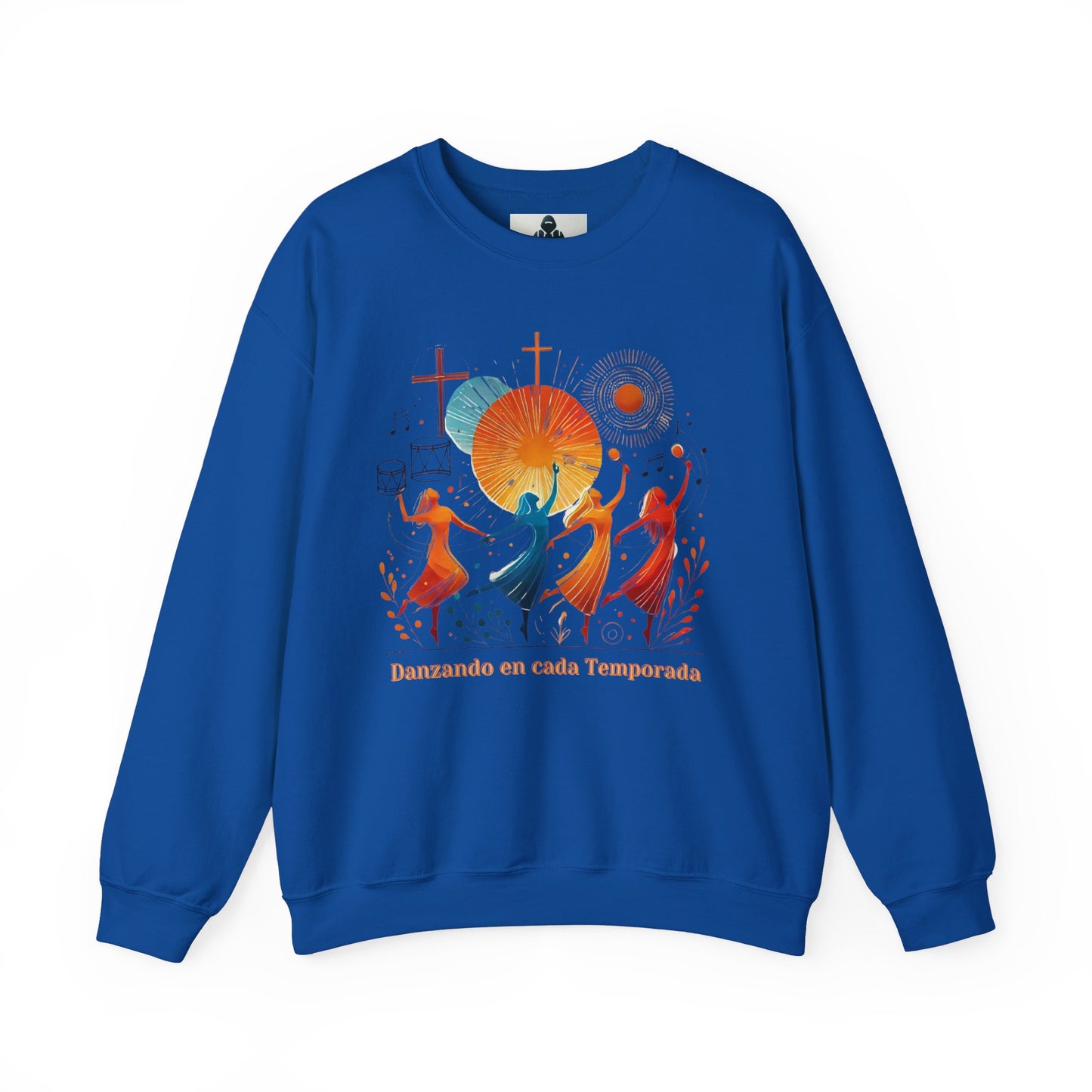 Danzando en cada Temporada Sweatshirt | Unisex Heavy Blend Crewneck with Colorful Dance Design