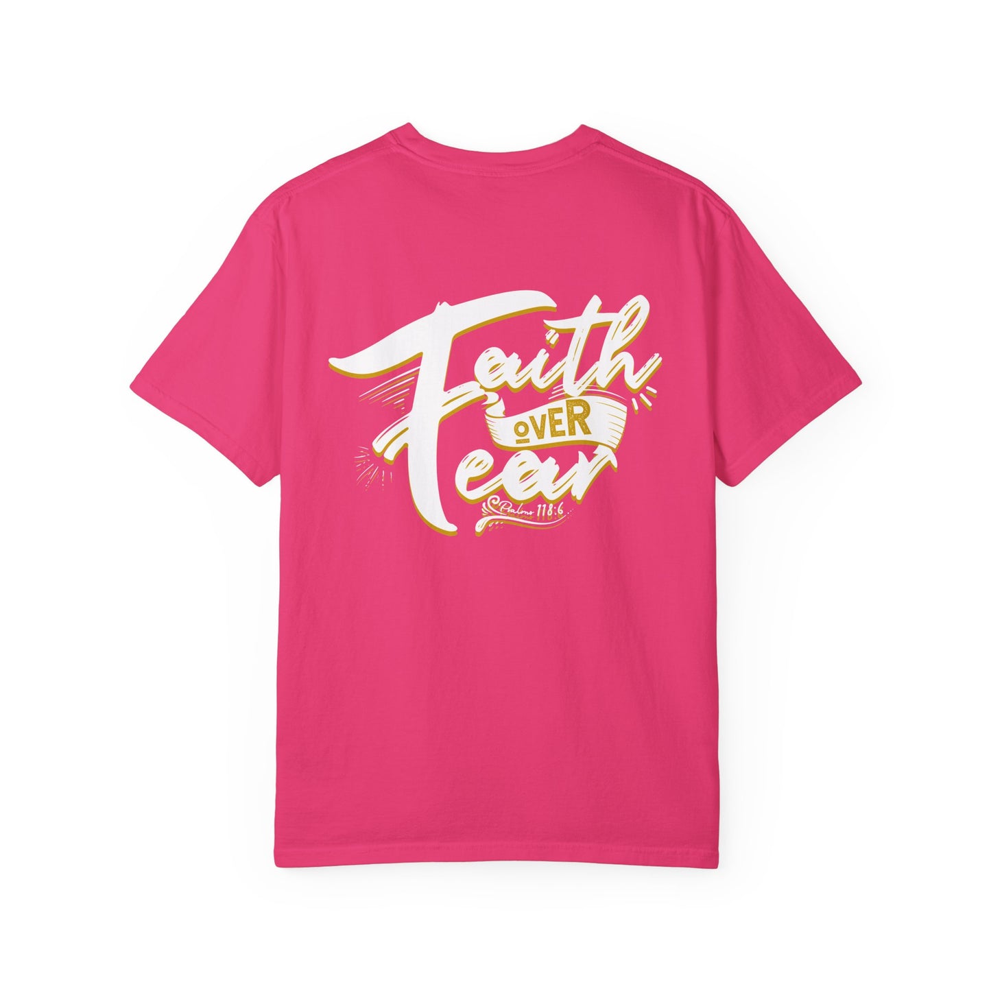 Faith Over Fear Graphic Tee, Inspirational T-Shirt, Christian Apparel, Unisex Religious Shirt, Powerfull Fashion