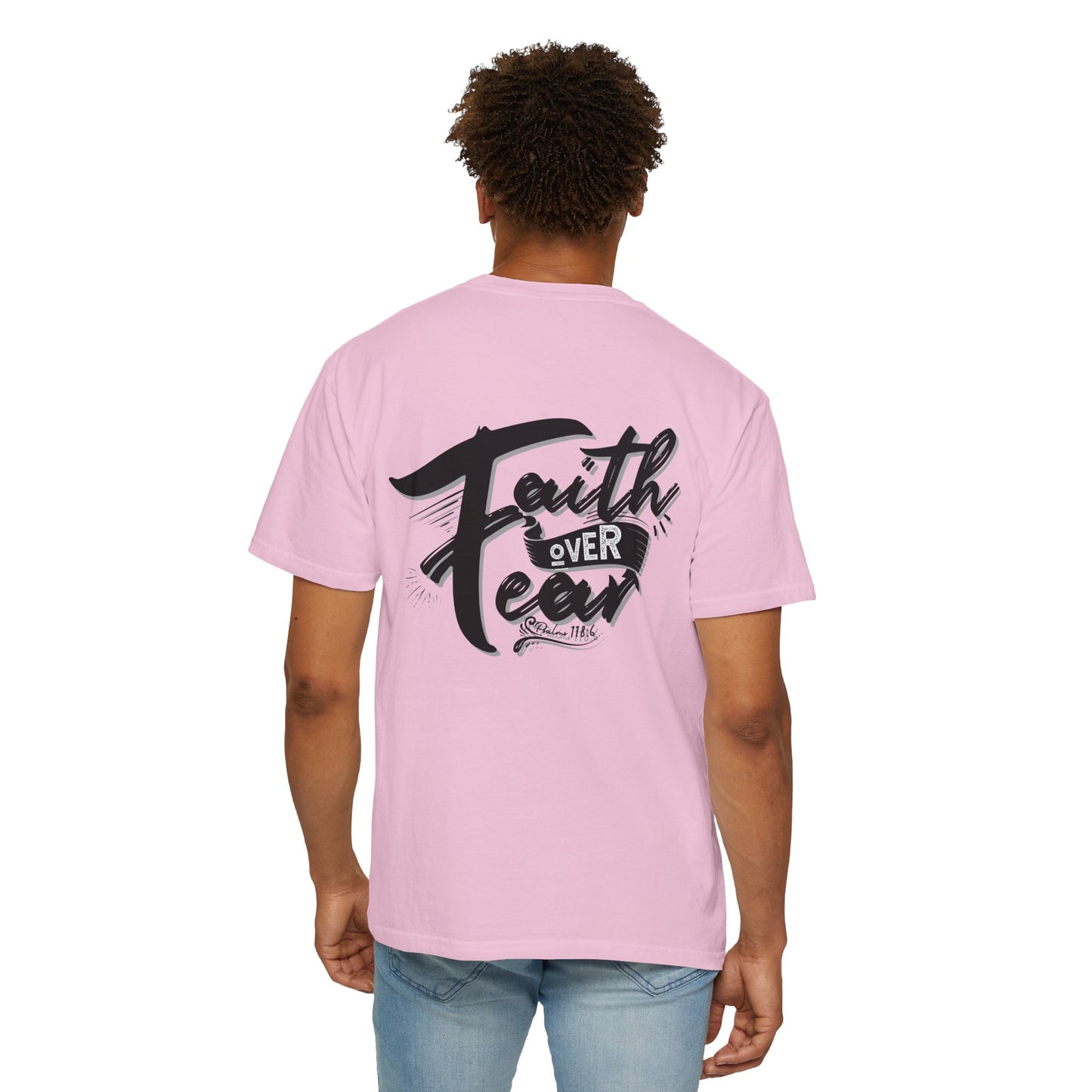 Faith Over Fear Graphic Tee, Inspirational T-Shirt, Christian Apparel, Unisex Religious Shirt, Powerfull Fashion