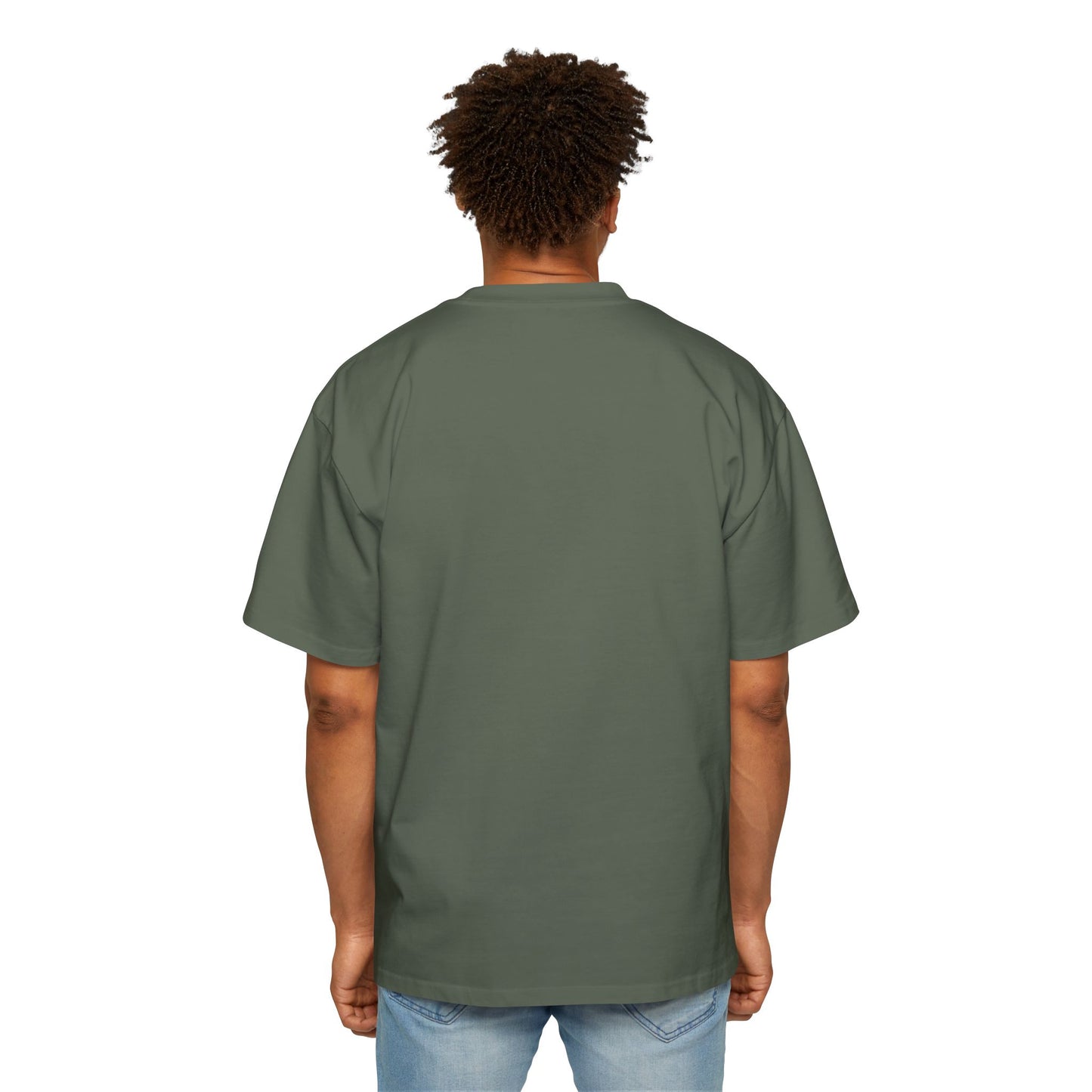 Men's Heavy Oversized Tee - Believe Yeshua Graphic Shirt