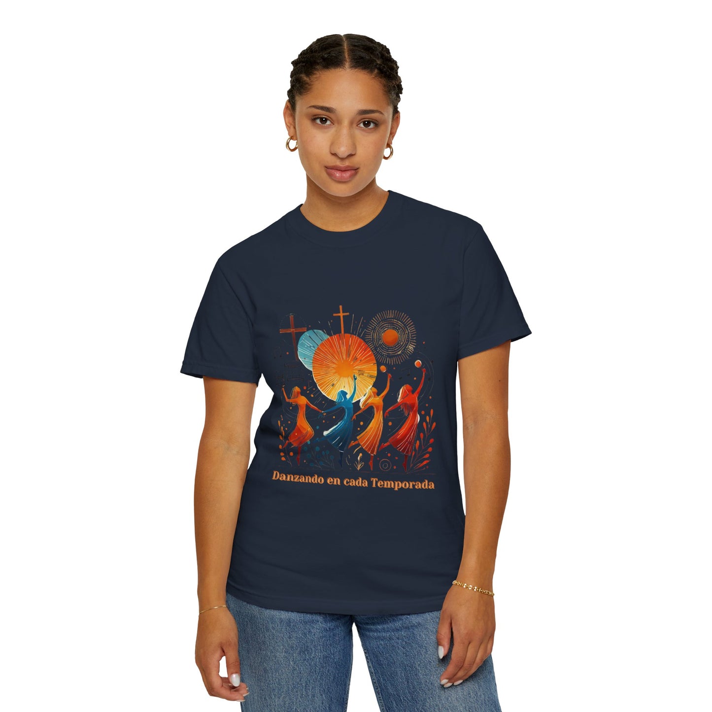 Unisex Garment-Dyed T-Shirt, Dance Design Tee, Seasonal Celebration Shirt, Gift for Dance Lovers, Festival Apparel