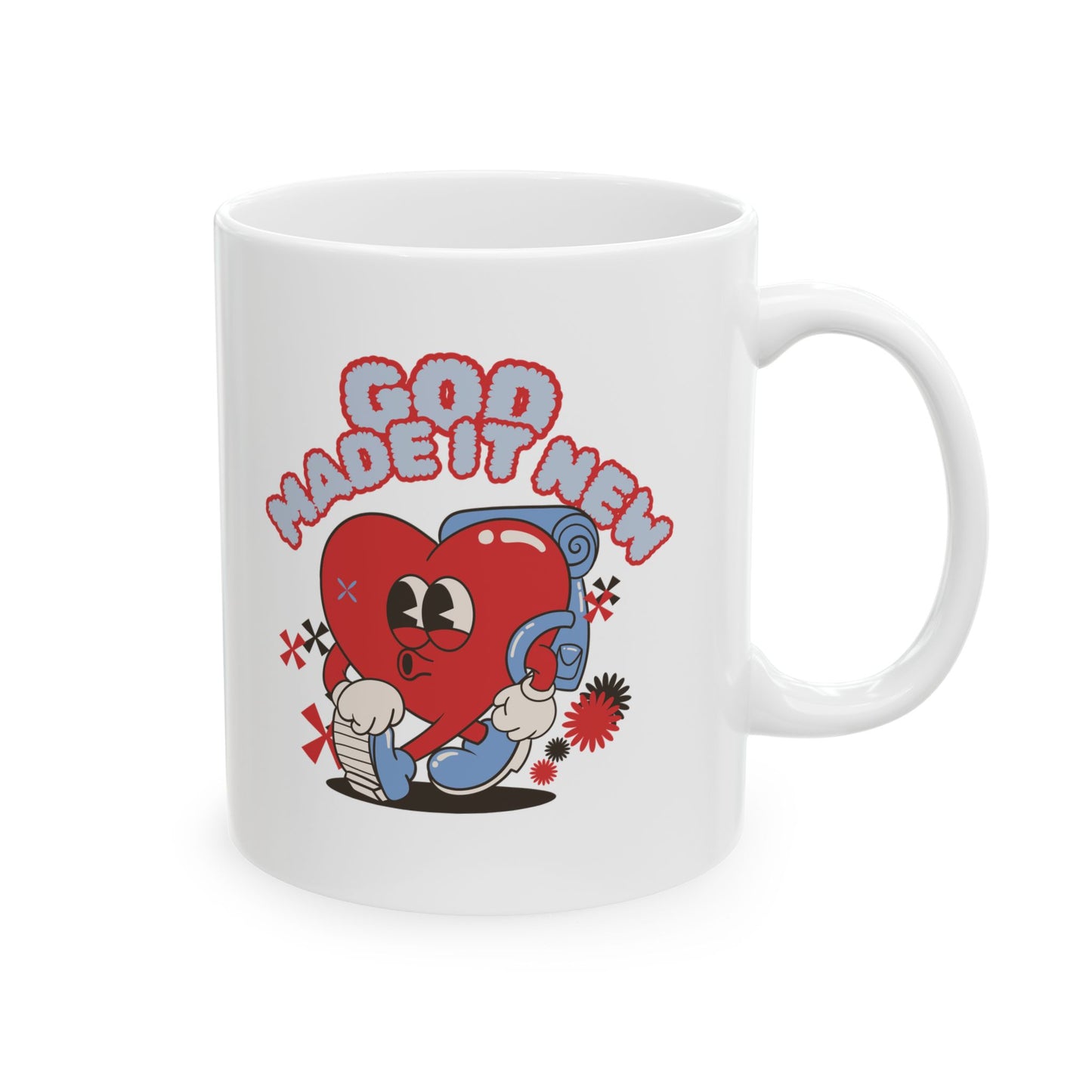 Playful Ceramic Mug - Unique Design for Coffee Lovers