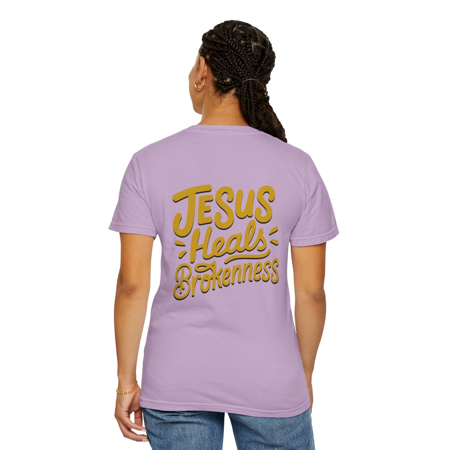 Inspirational Unisex T-Shirt - Jesus Heals Brokenness, Faith Shirt, Encouraging Apparel, Christian Gift, Spiritual Clothing