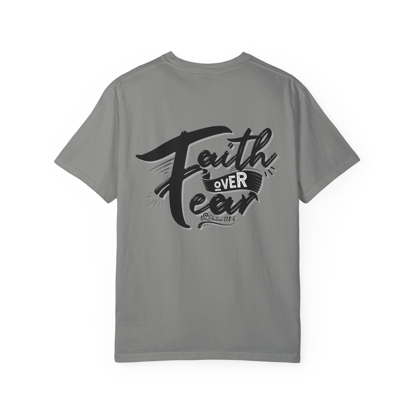 Faith Over Fear Graphic Tee, Inspirational T-Shirt, Christian Apparel, Unisex Religious Shirt, Powerfull Fashion