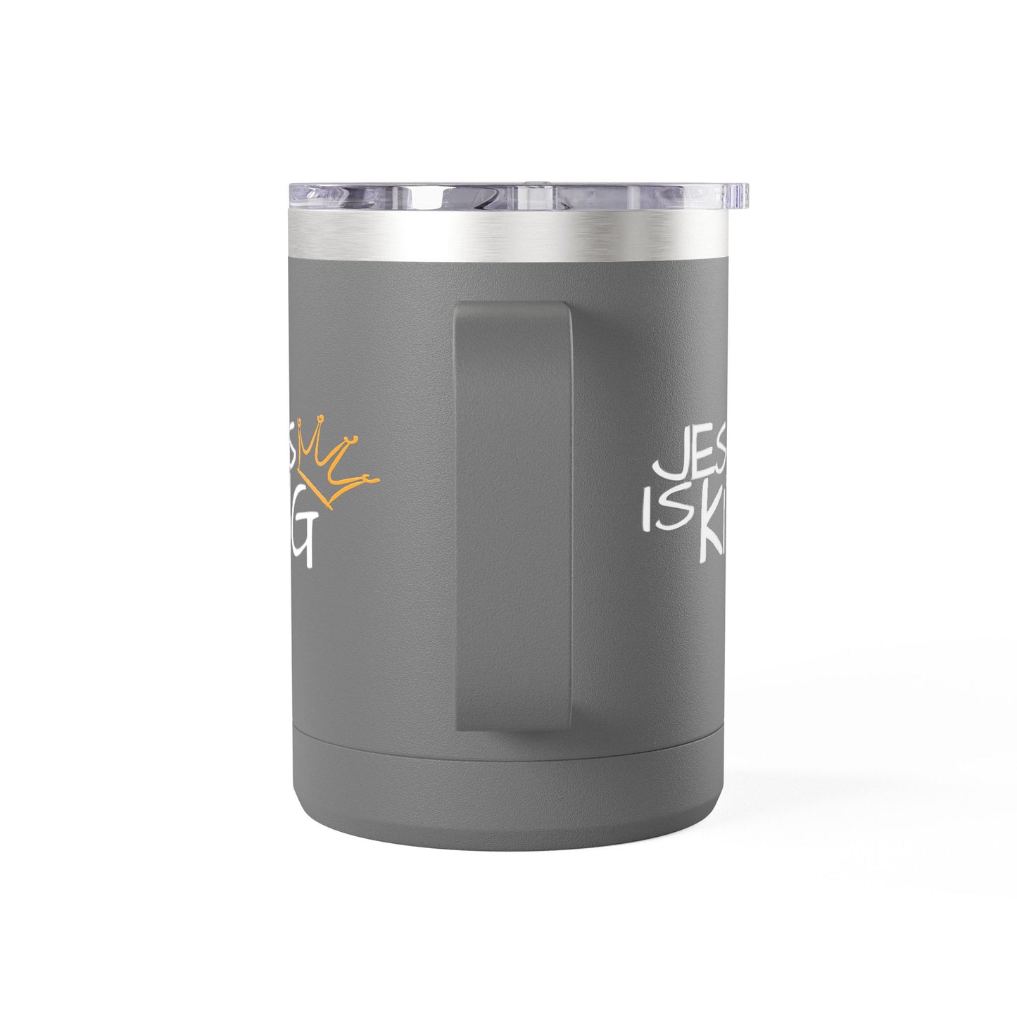 Inspirational Jesus Is King Coffee Mug Tumbler | 15oz, Faith Gift, Christian Cup, Religious Drinkware, Unique Keepsake