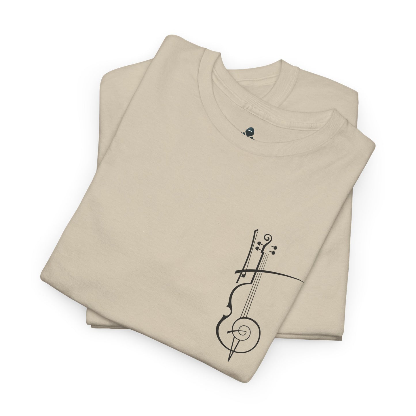 (Ropa Ft Hector David) Vintage Violin Graphic Tee, Unisex Cotton T-Shirt, Retro Violin Art, Perfect for Musicians, Music Lover Gift,