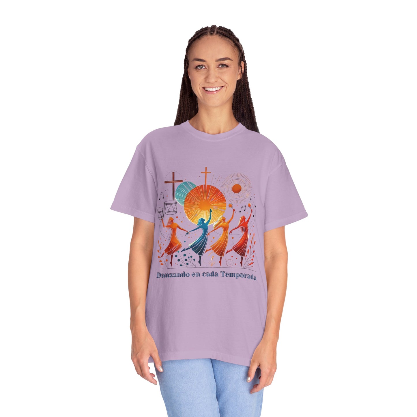 Unisex Garment-Dyed T-Shirt, Dance Design Tee, Seasonal Celebration Shirt, Gift for Dance Lovers, Festival Apparel
