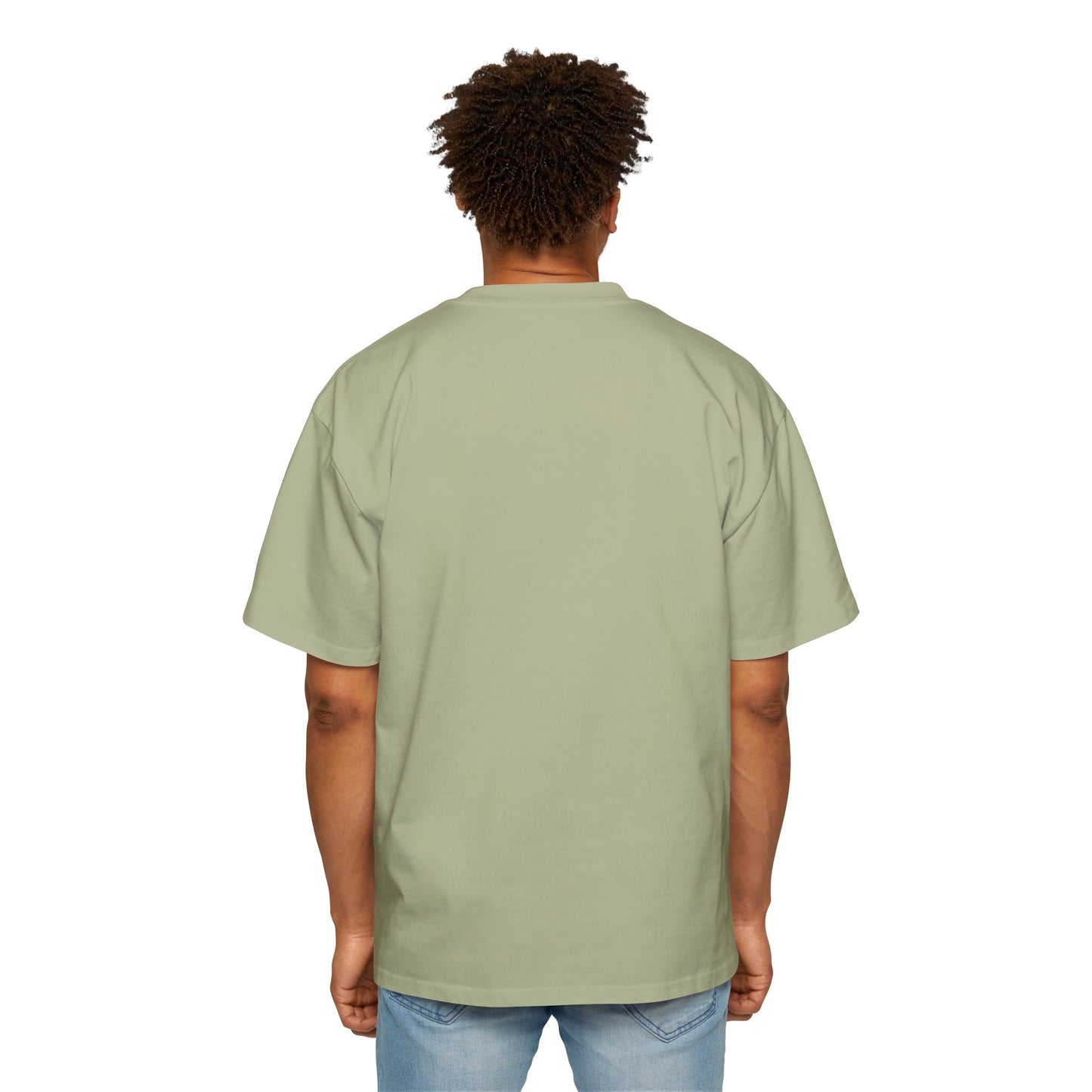 Men's Heavy Oversized Tee - Believe Yeshua Graphic Shirt