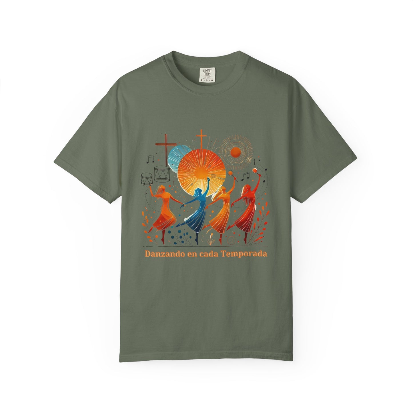 Unisex Garment-Dyed T-Shirt, Dance Design Tee, Seasonal Celebration Shirt, Gift for Dance Lovers, Festival Apparel