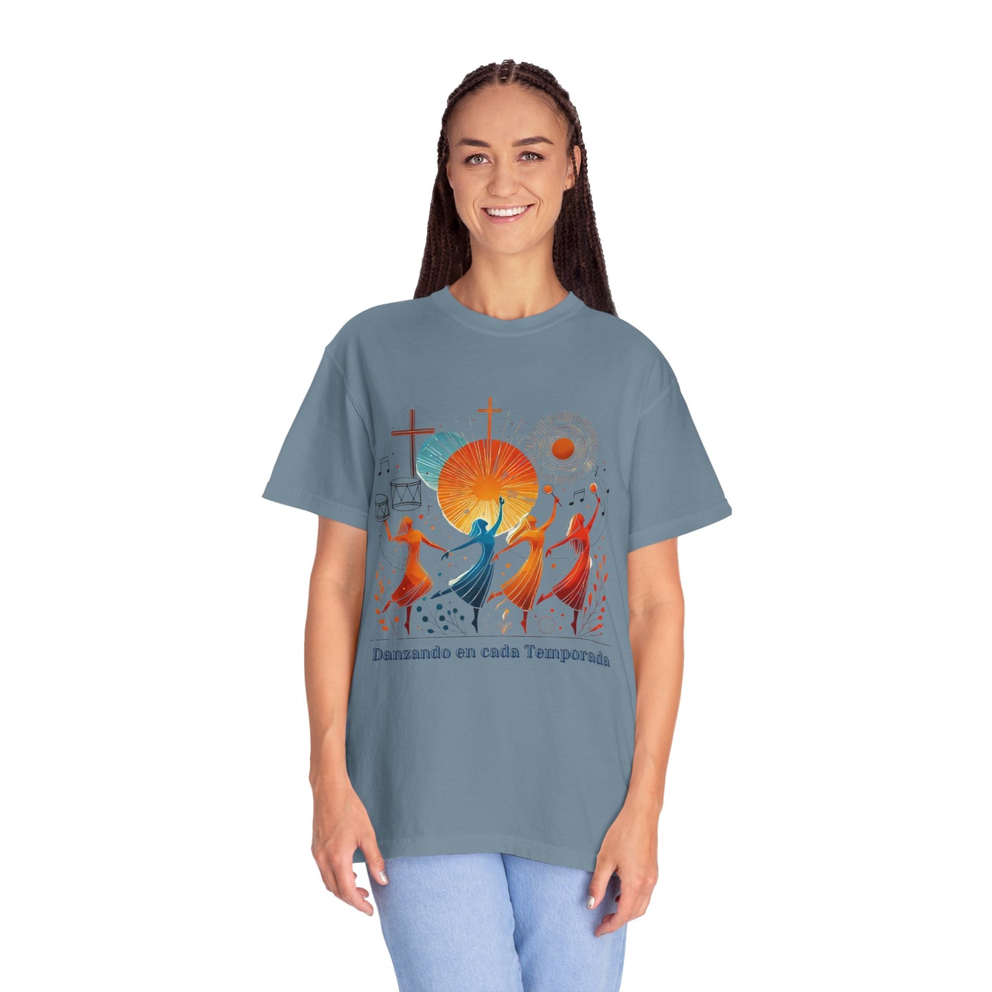 Unisex Garment-Dyed T-Shirt, Dance Design Tee, Seasonal Celebration Shirt, Gift for Dance Lovers, Festival Apparel