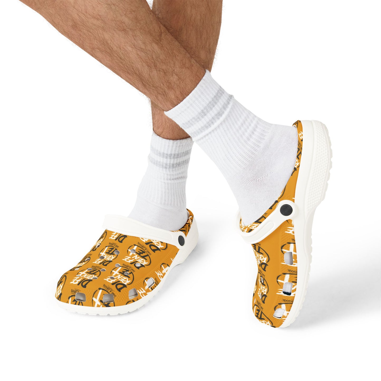 EVA Foam Clogs — All-Over "Different" Graphic Slip-On Shoes