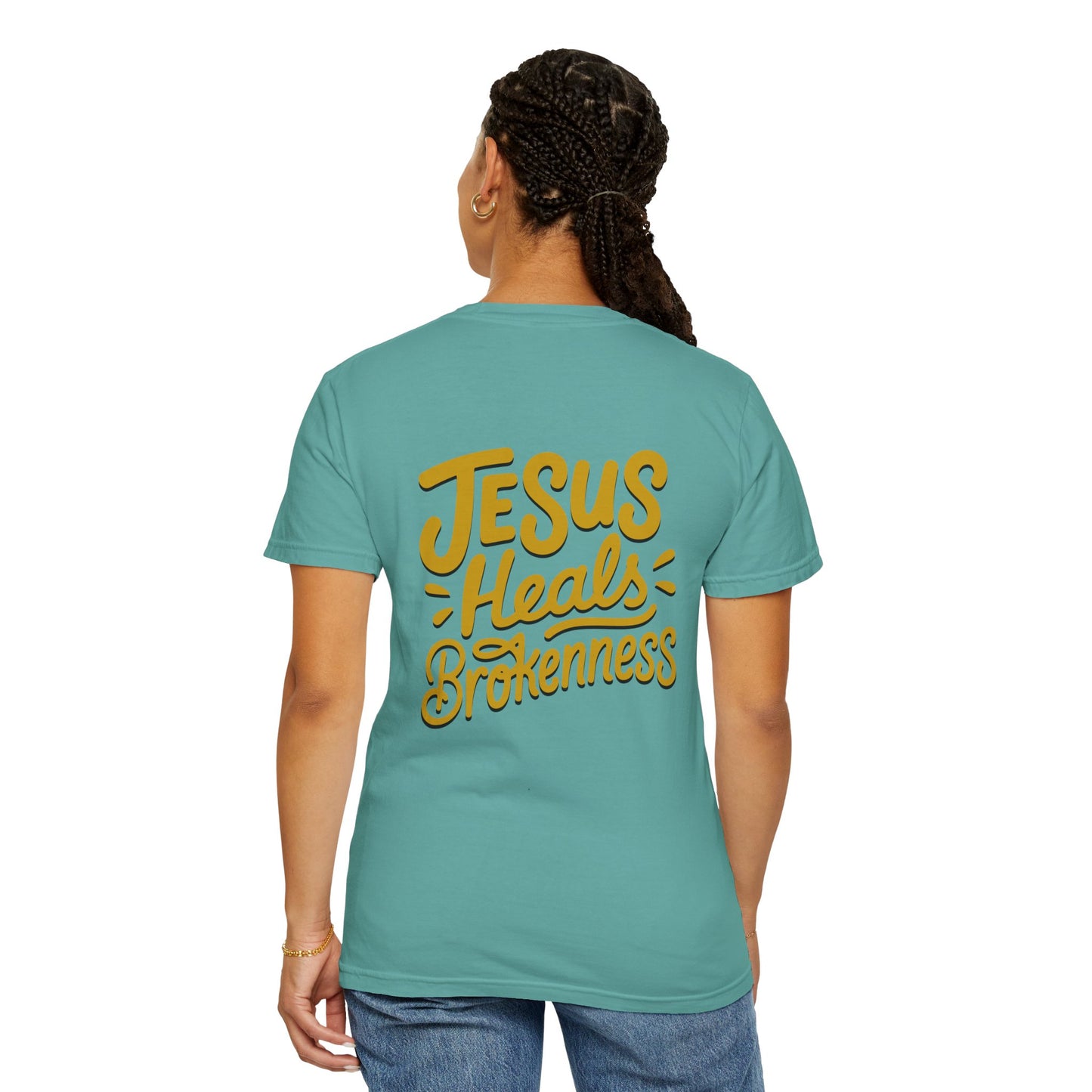 Inspirational Unisex T-Shirt - Jesus Heals Brokenness, Faith Shirt, Encouraging Apparel, Christian Gift, Spiritual Clothing
